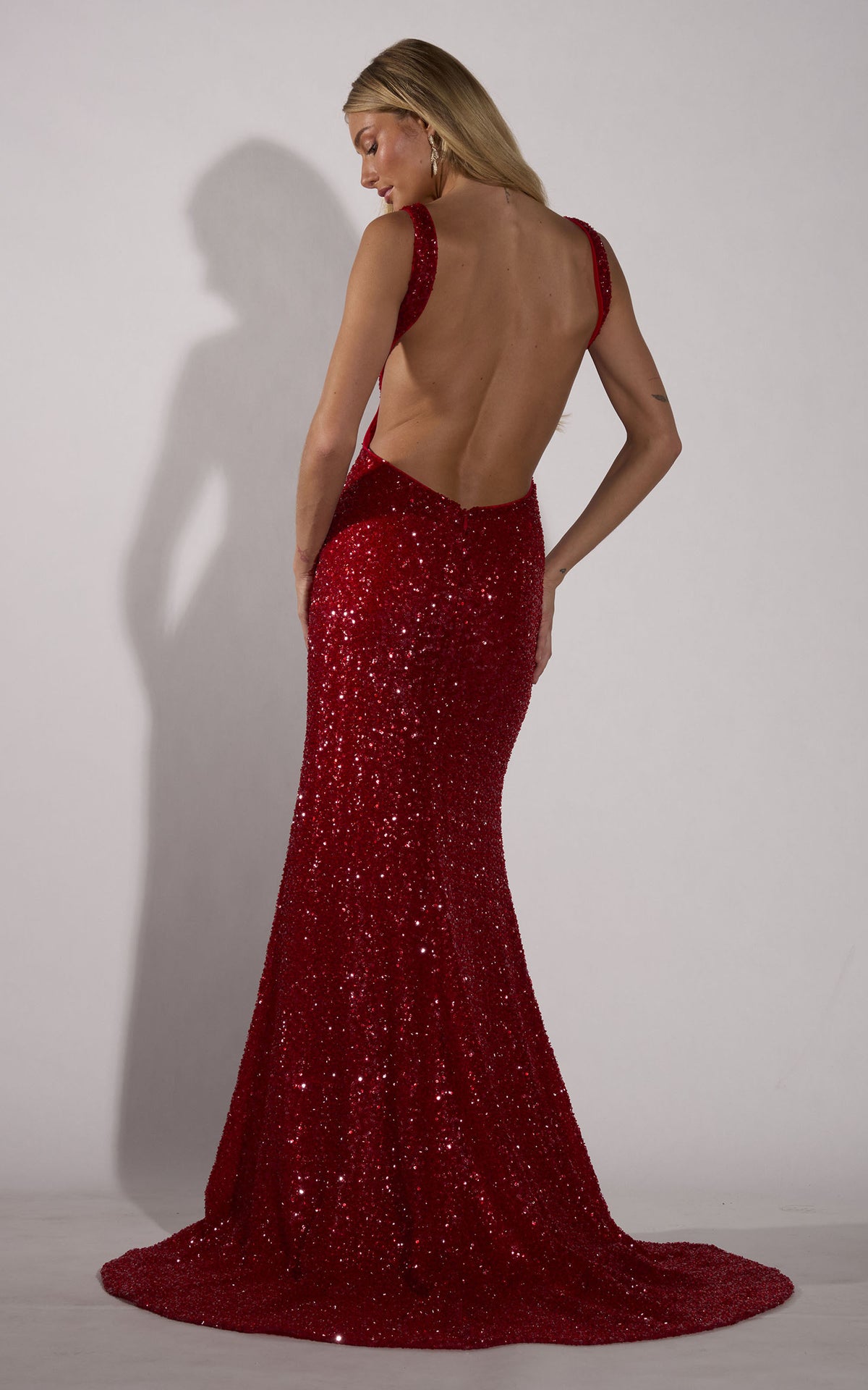 ALYCE Paris 10036 V-neckline Sexy Straight Dress