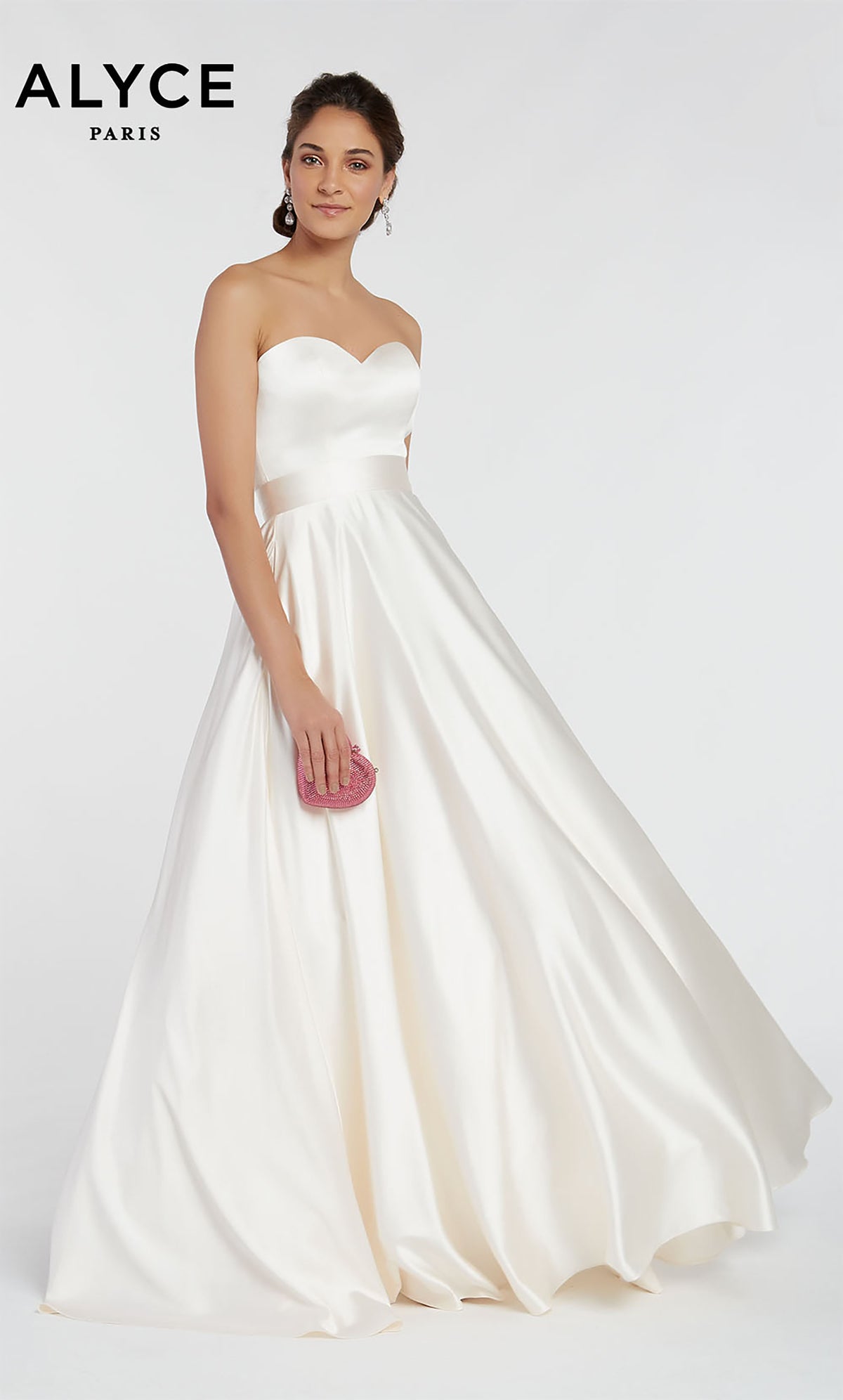 Alyce Paris 1427 The Secret Dress - Long Sweetheart Tasches Fit N Flare Dress