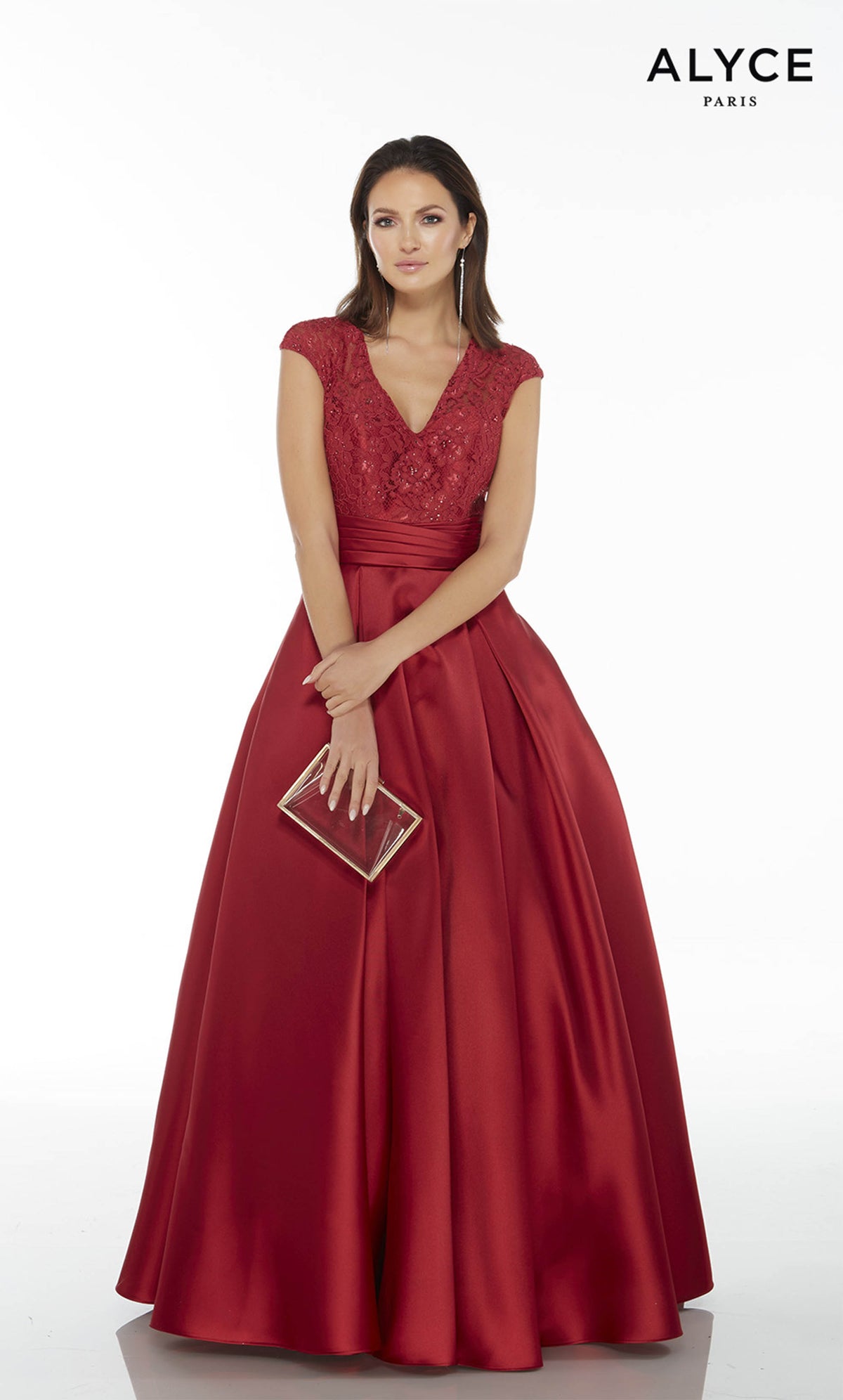 ALYCE PARIS 27278 OCCADITÀ SPECIALE V-NECK Plus size A abito di linea