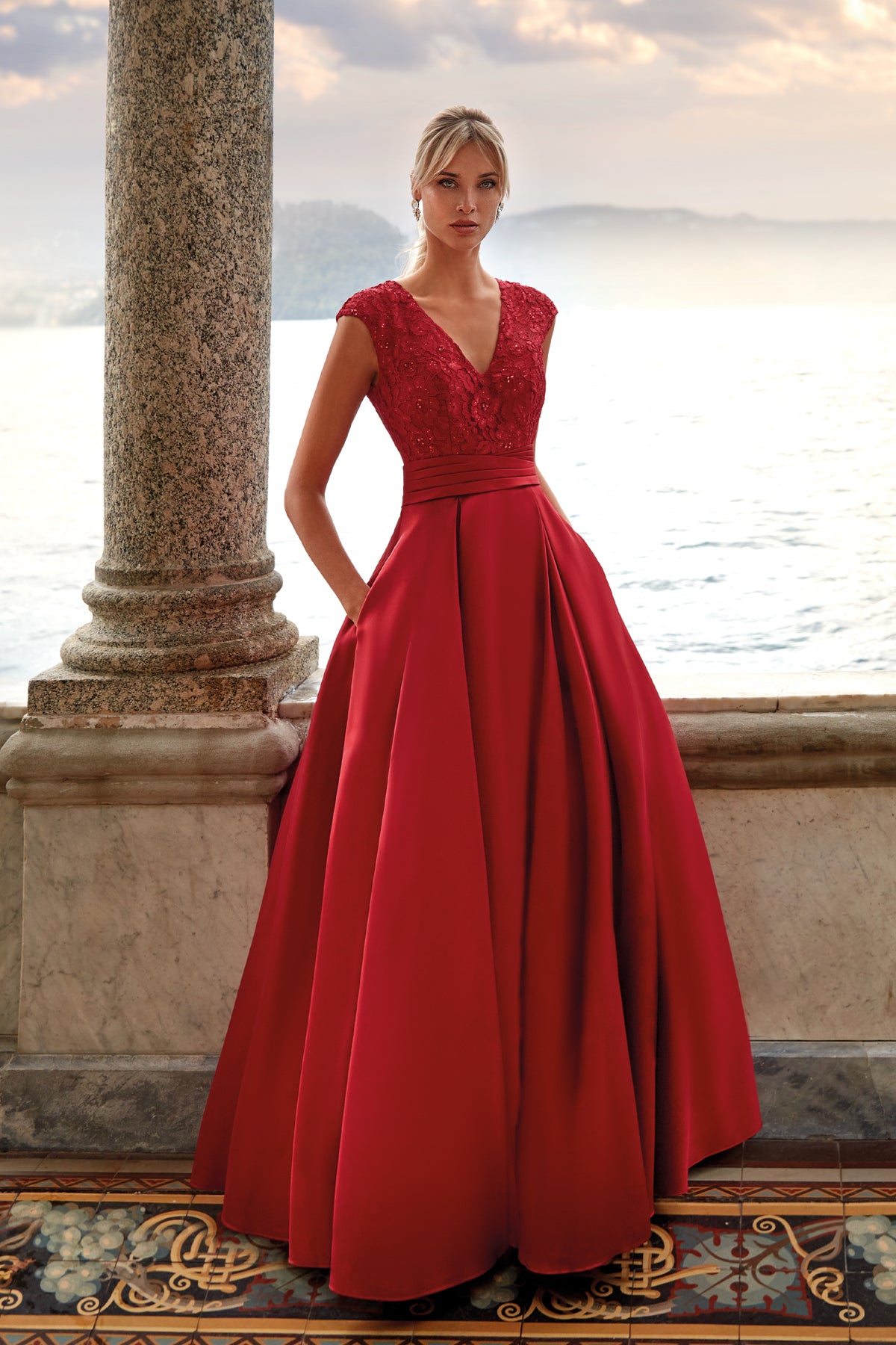 ALYCE PARIS 27278 OCCADITÀ SPECIALE V-NECK Plus size A abito di linea