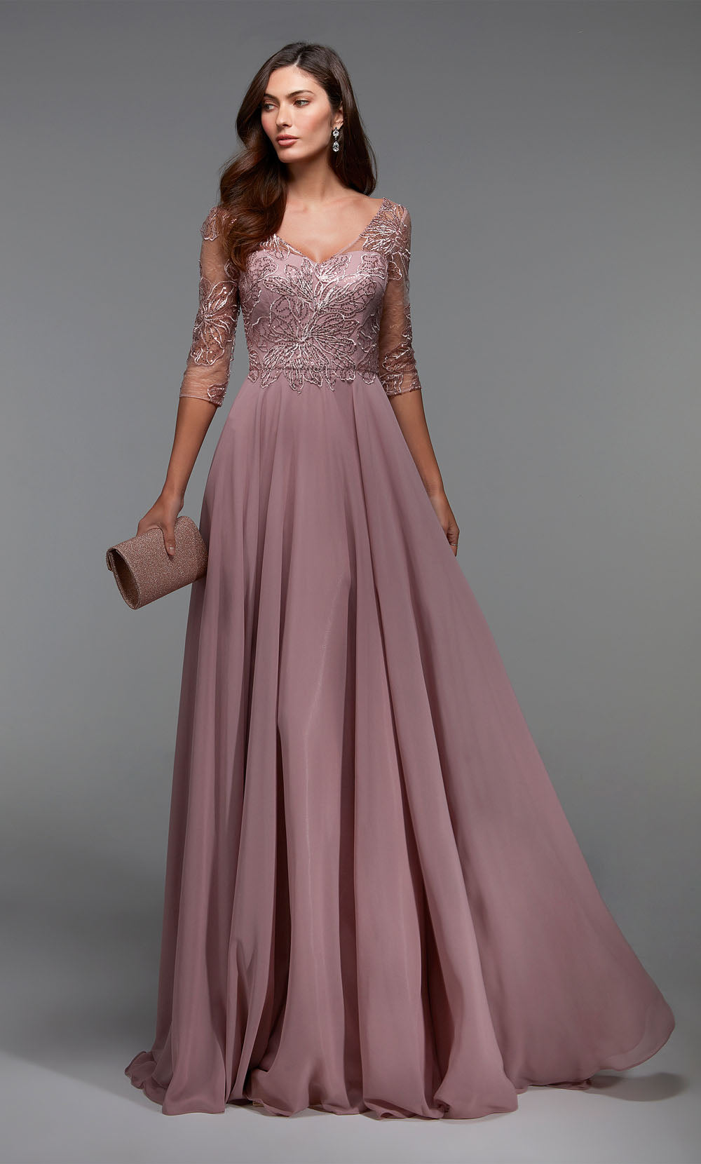 Alyce Paris 27475 Illusion d'occasion spéciale plus robe fluide taille