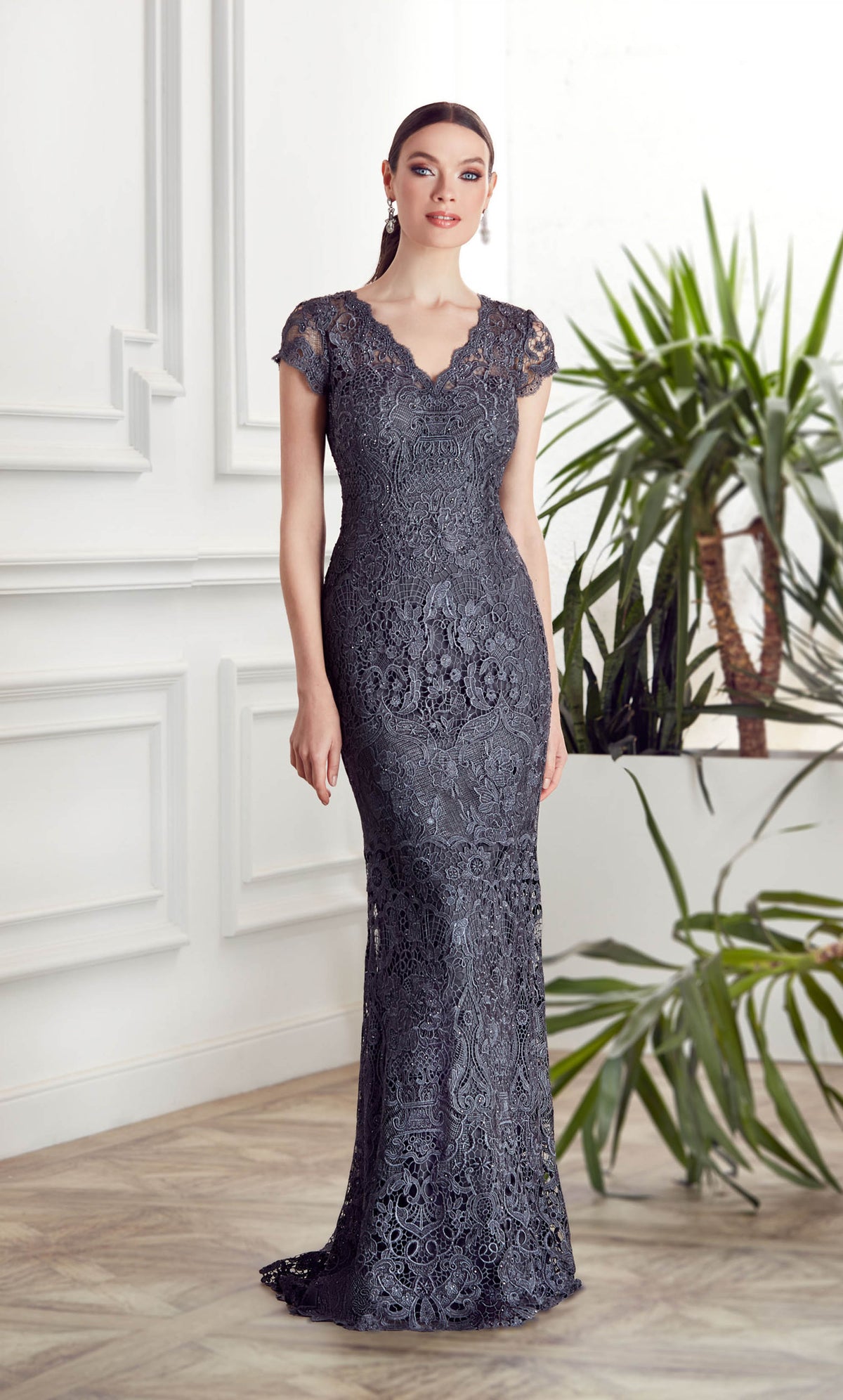 Alyce Paris 27478 Special Resercia V-Neck Chic 스트레이트 드레스