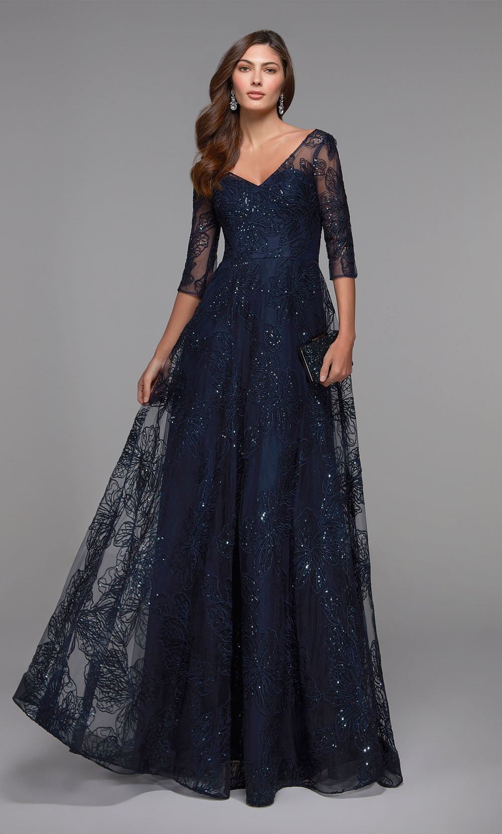 ALYCE Paris 27494 Special Occasion Illusion Neckline Embellished A Line Dress