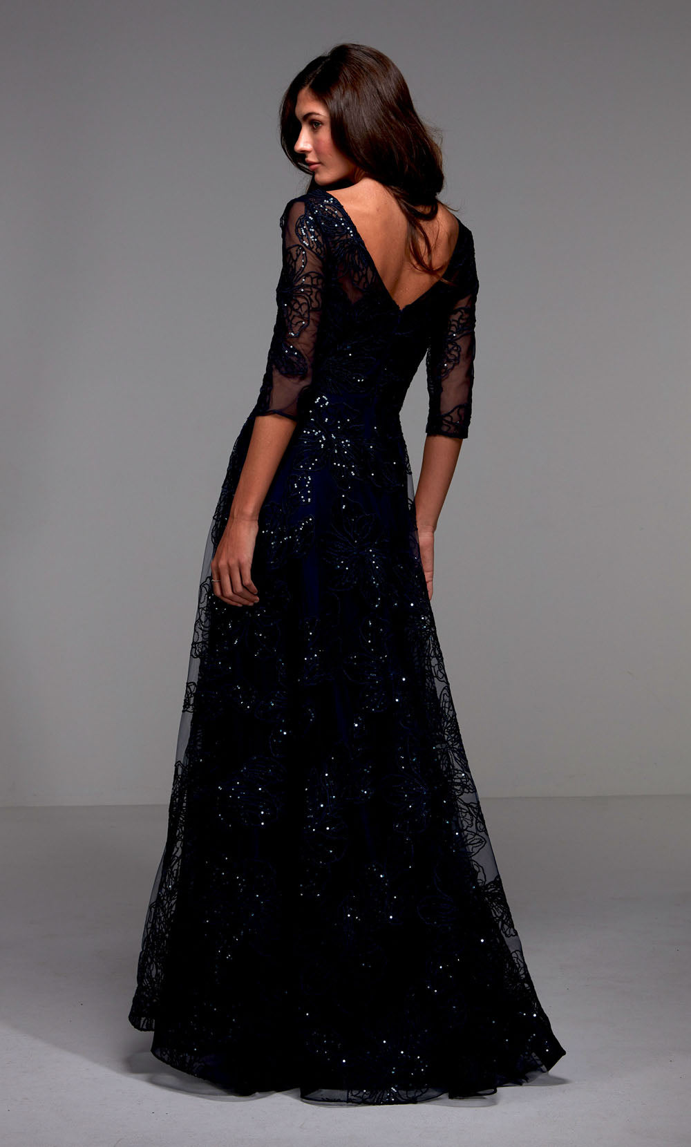 ALYCE Paris 27494 Special Occasion Illusion Neckline Embellished A Line Dress