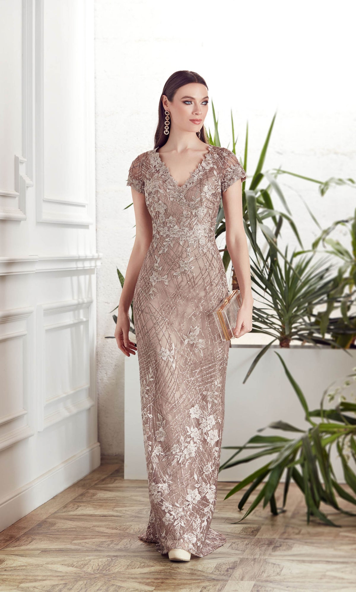 ALYCE Paris 27525 Special Occasion Illusion Embellished A Line Dress