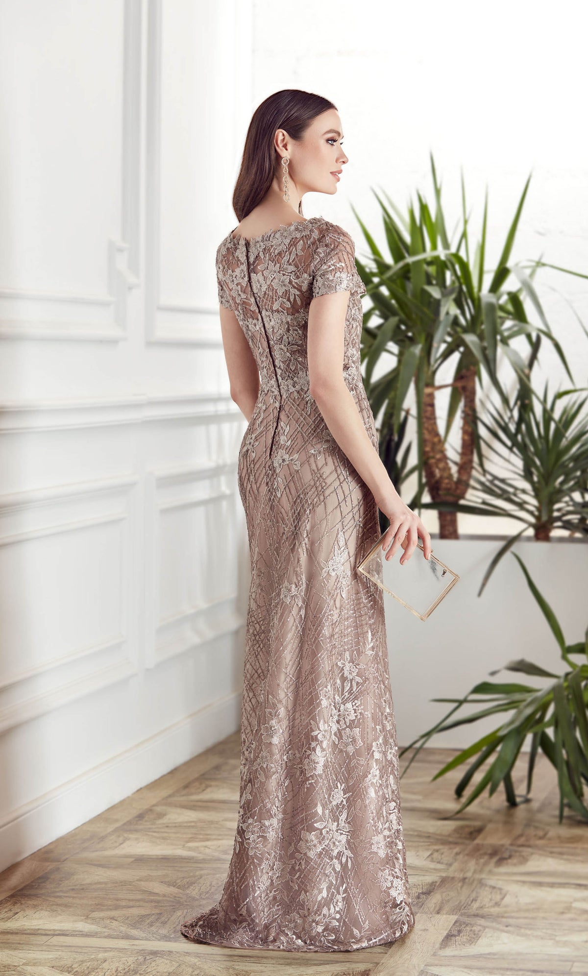 Alyce Paris 27525 Ocasião Especial Ilusão Embelezou um vestido de linha