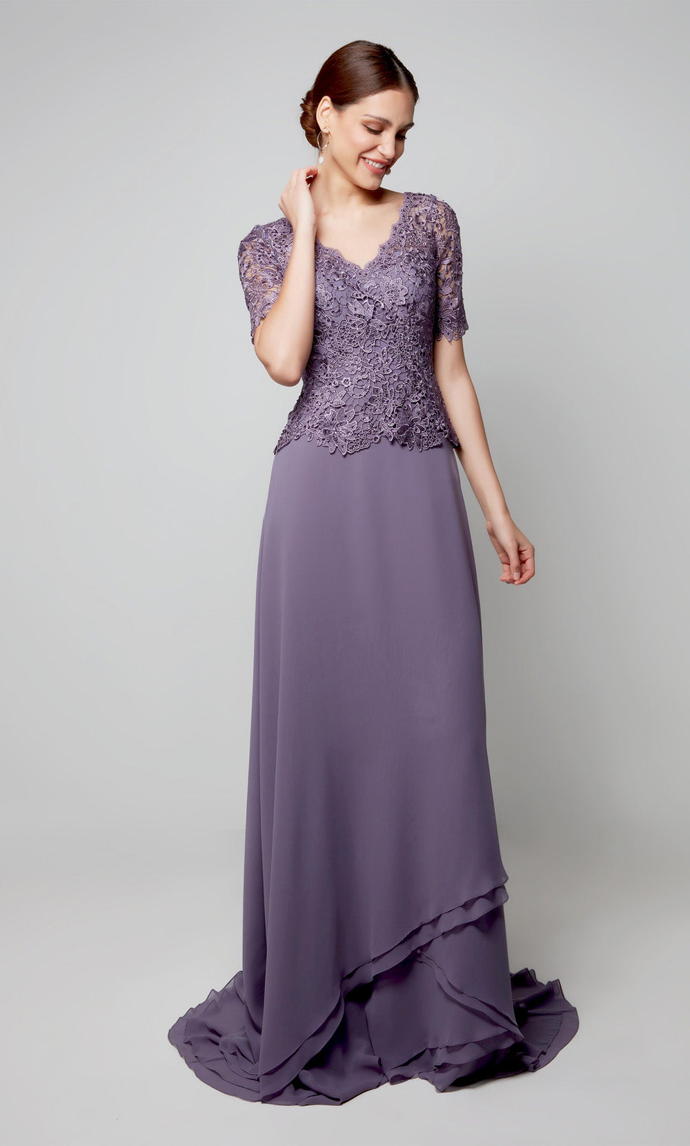 Alyce Paris 27556 Occasion spéciale Illusion modeste robe droite