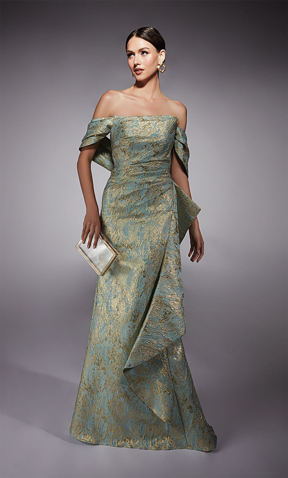 ALYCE Paris 27750 Occasioni speciali con scollo a spalla elegante abito a sirena