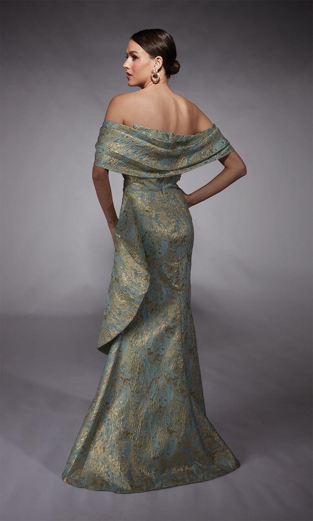 ALYCE Paris 27750 Occasioni speciali con scollo a spalla elegante abito a sirena