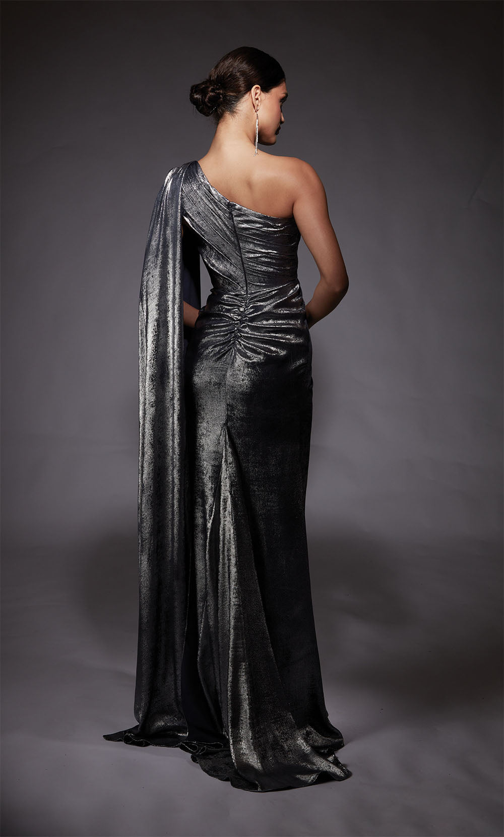 ALYCE Paris 27753 Special Occasion One Shoulder Neckline Shimmery/sparkly Straight Dress