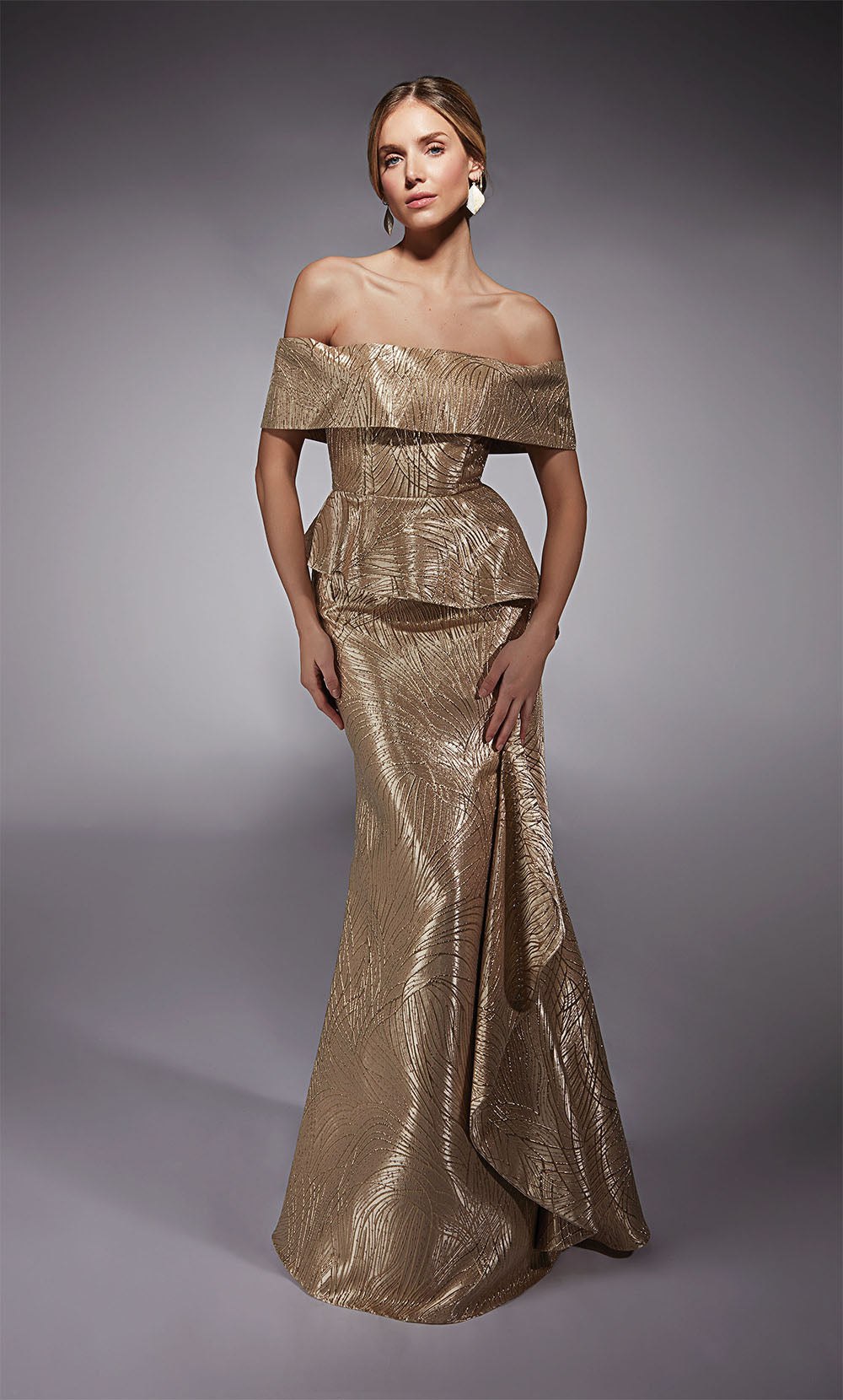 Alyce Paris 27759 Occasion spéciale au large de la robe de sirène chic de l'épaule
