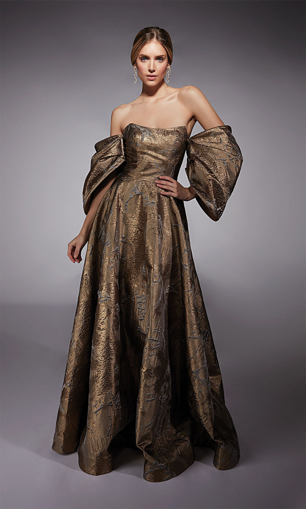 Alyce Paris 27760 Occasion spéciale au large de l'épaule modeste une robe de ligne