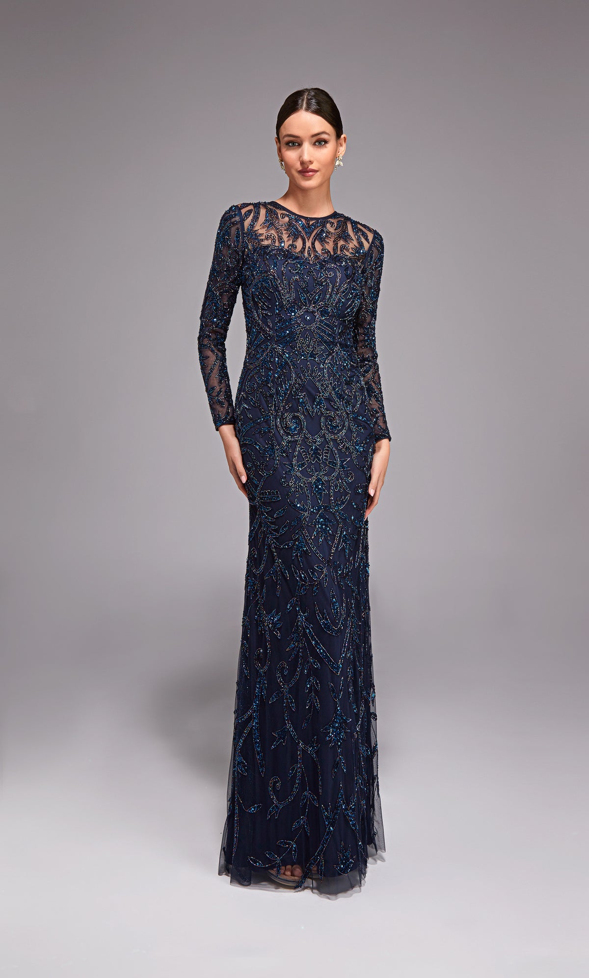 Alyce Paris 27778 Vestido elegante para el escote Ilusion Ocricion