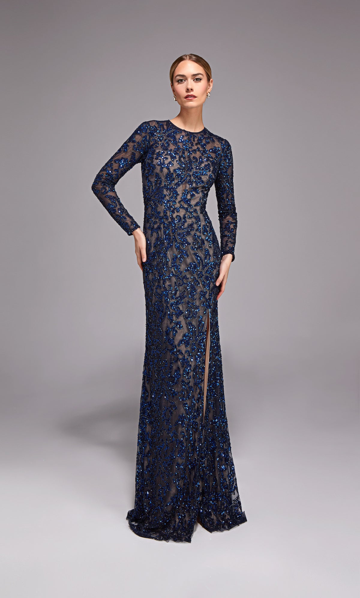 Alyce Paris 27788 Special Reserks Scooped Neckline 장식 직선 드레스