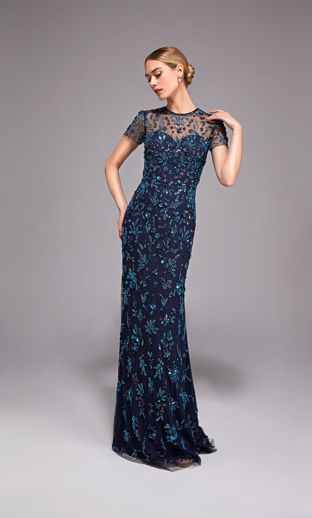 Alyce Paris 27789 Occasion spéciale Encolure illusion décolleté Robe droite