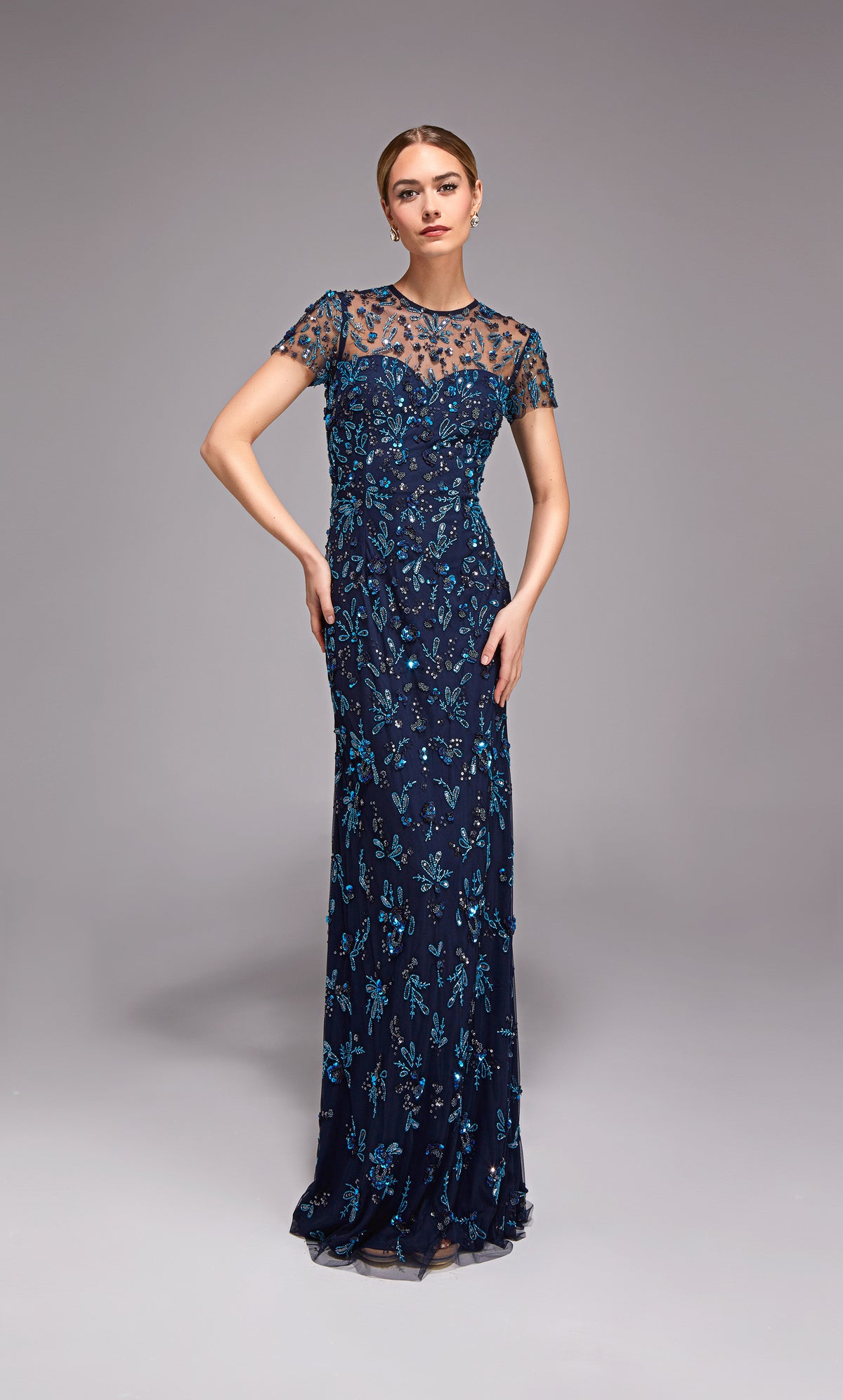 Alyce Paris 27789 Occasion spéciale Encolure illusion décolleté Robe droite