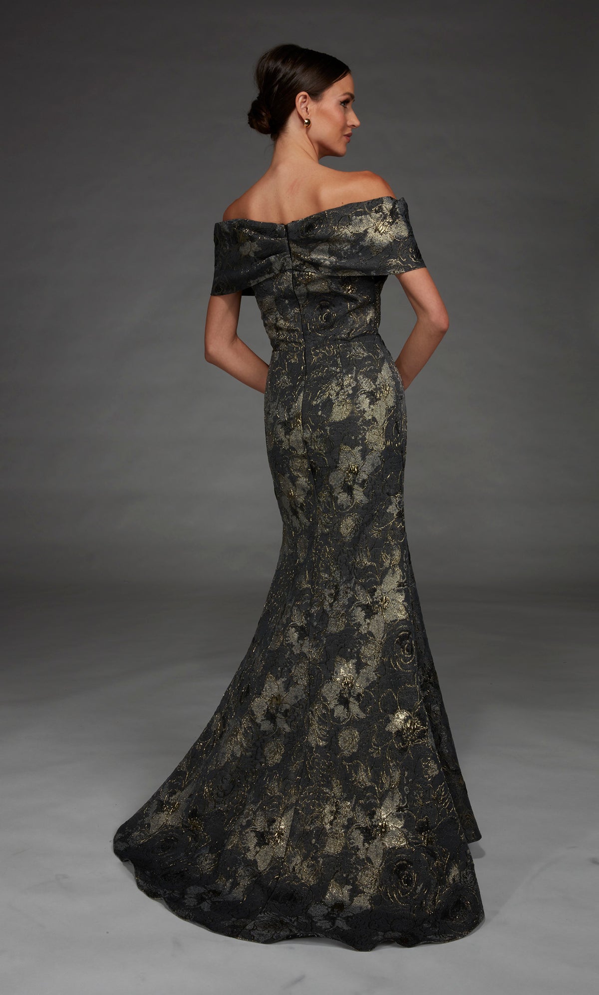 Alyce Paris 27802特殊场合在肩部领口优雅的美人鱼连衣裙