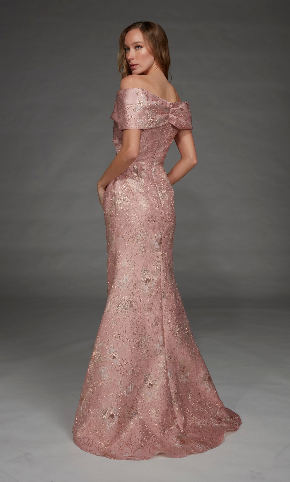 Alyce Paris 27802特殊场合在肩部领口优雅的美人鱼连衣裙