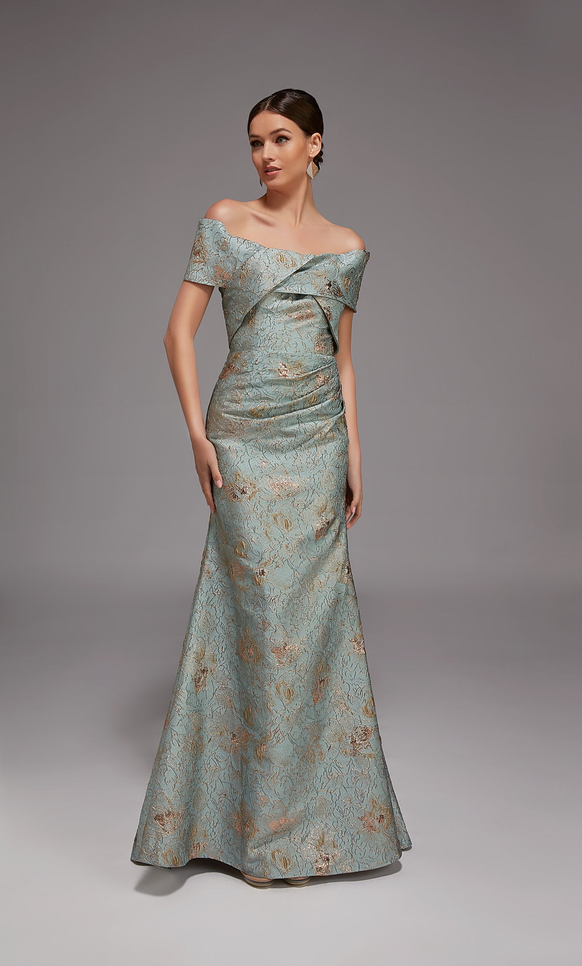 Alyce Paris 27802 Special Exerline Off The Shoulde Neckline Elegant Mermaid Dress