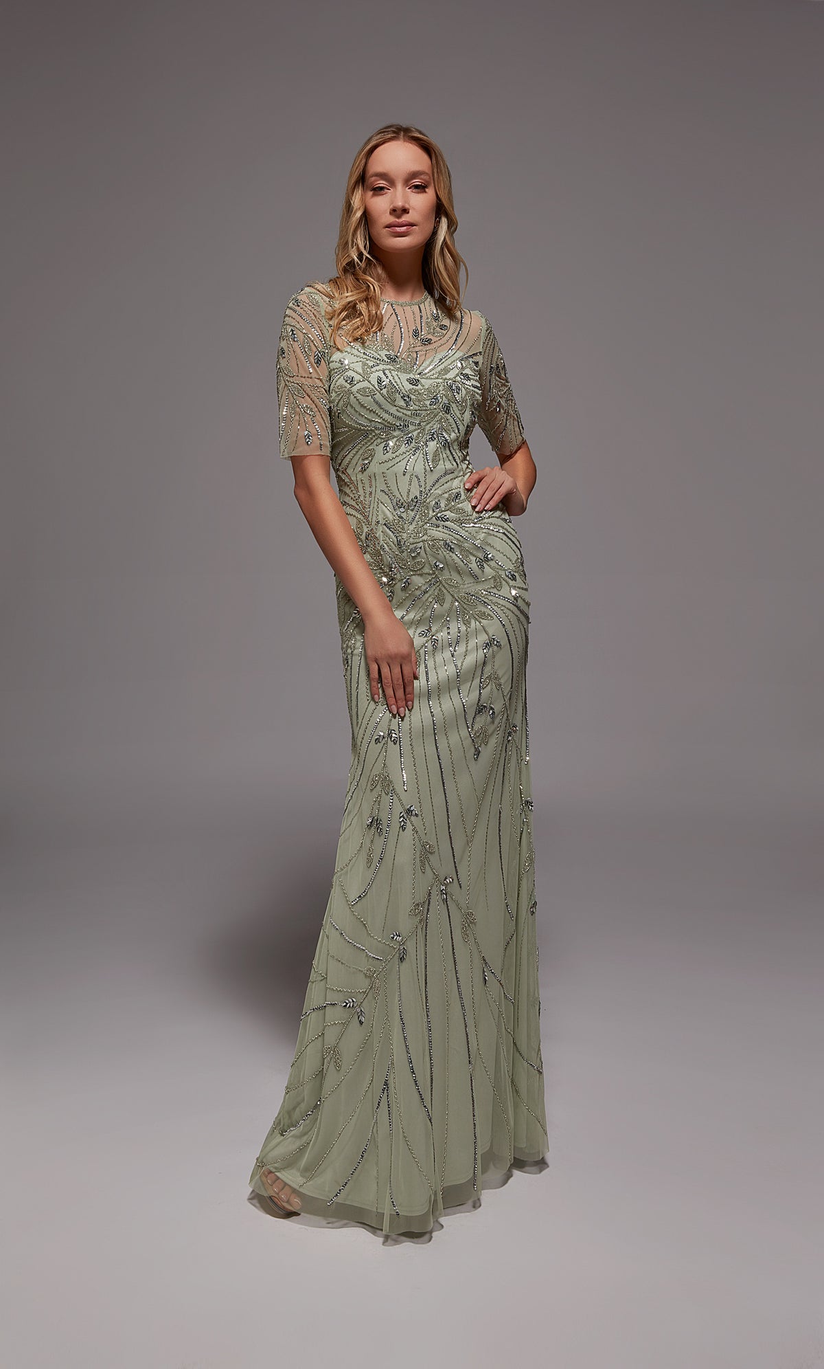 Alyce Paris 27809 Occasion spéciale décolleté étincelé chatoyant/étincelant une robe de ligne