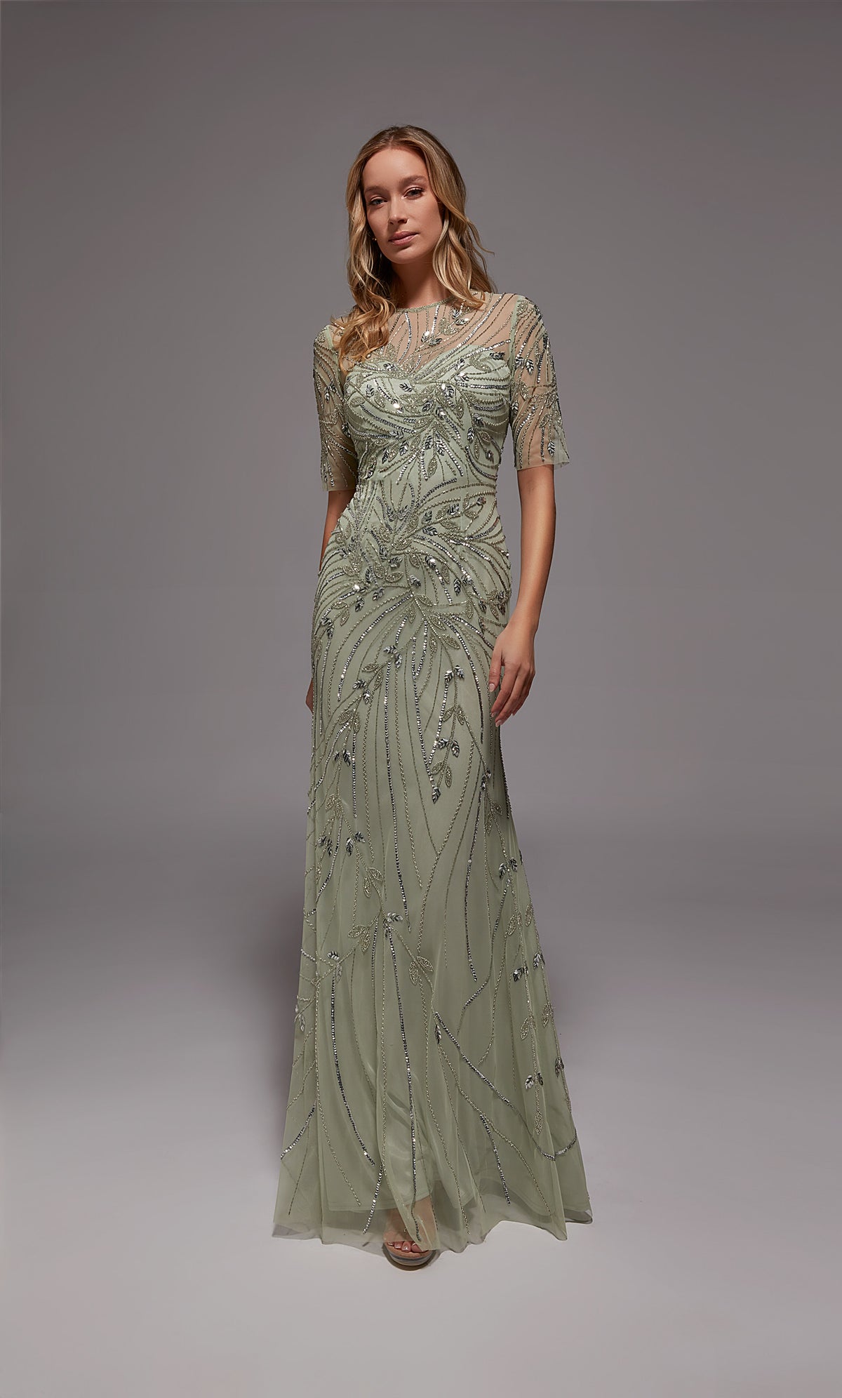 Alyce Paris 27809 Occasion spéciale décolleté étincelé chatoyant/étincelant une robe de ligne