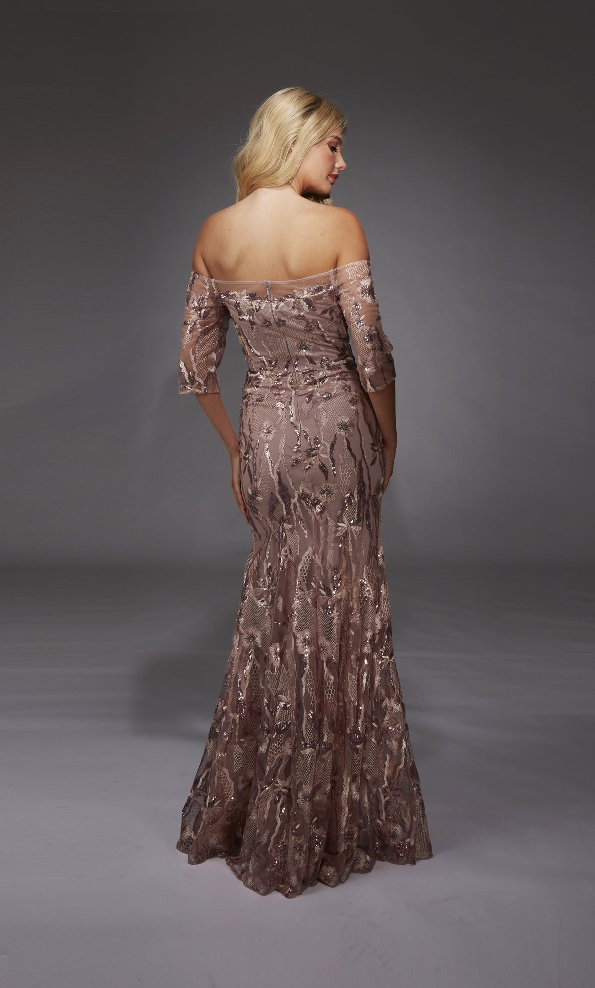 ALYCE Paris 27816 Special Occasion Off The Shoulder Neckline Embellished Mermaid Dress