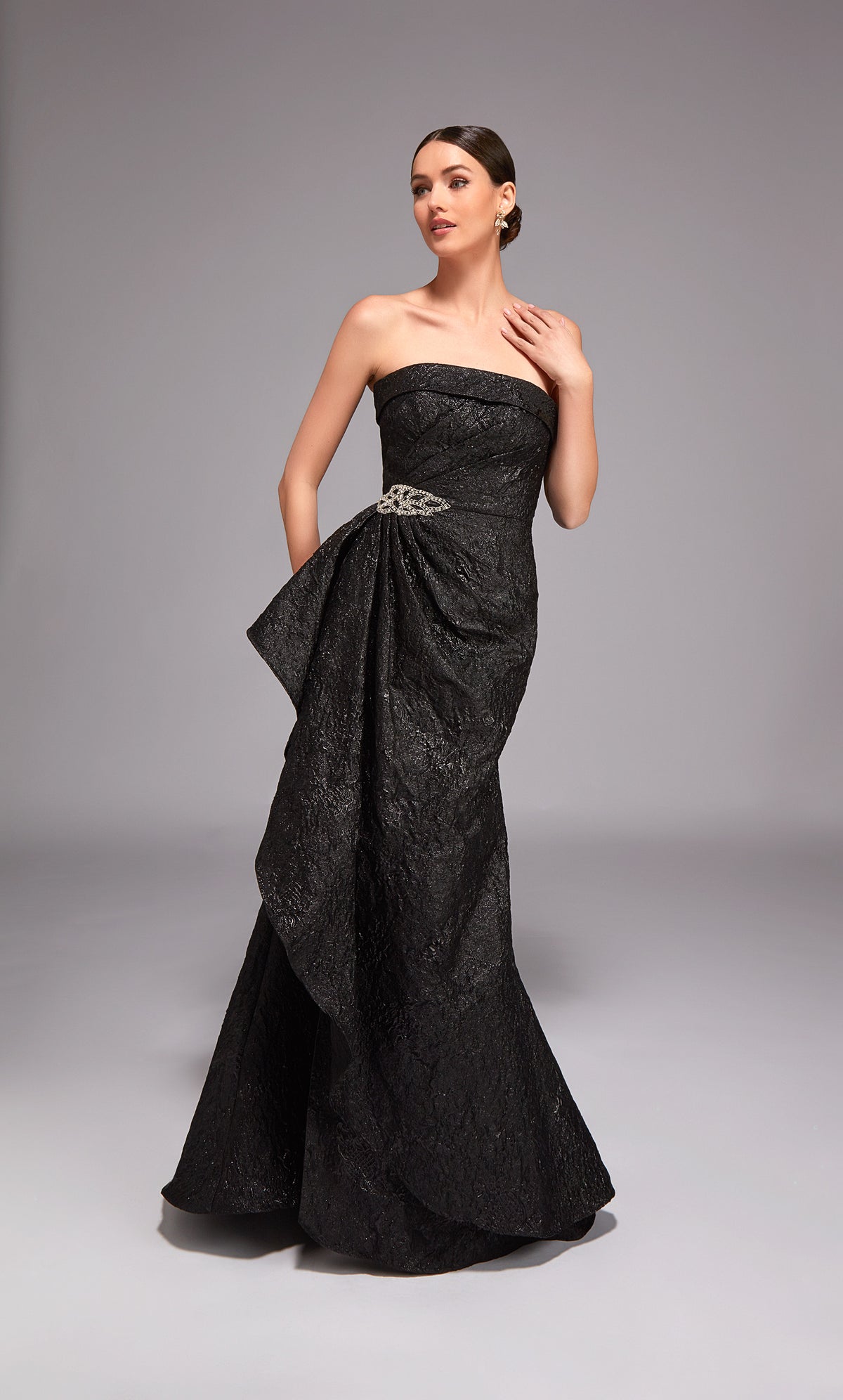 Alyce Paris 27818 Special Dishinling Strapless Neckline Chic Fit and Flare Dress