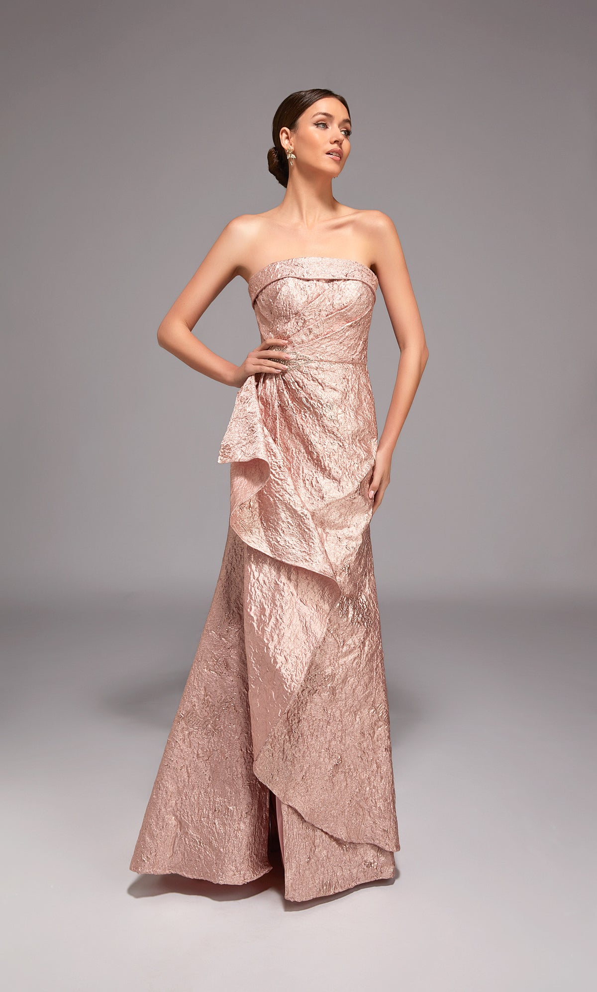 Alyce Paris 27818 Special Dishinling Strapless Neckline Chic Fit and Flare Dress