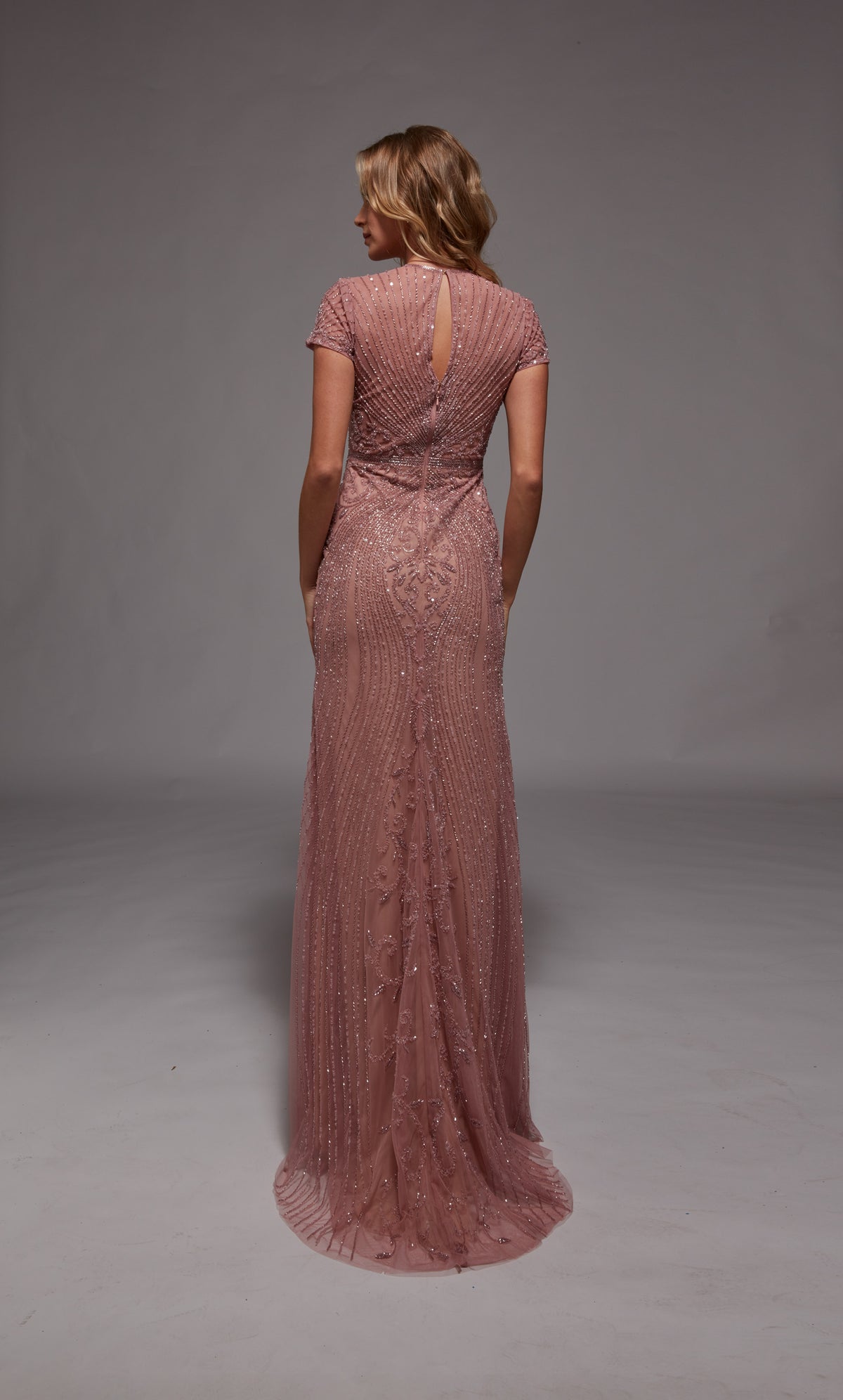 Alyce Paris 27823 Ocasión especial recogido escote adornado vestido recto