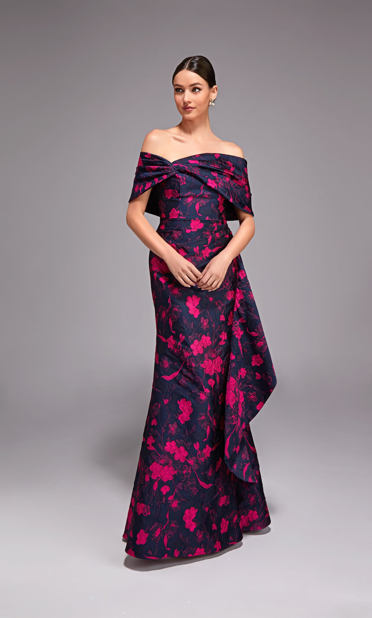 ALYCE Paris 27832 Occasioni speciali con scollo a spalla elegante abito a sirena