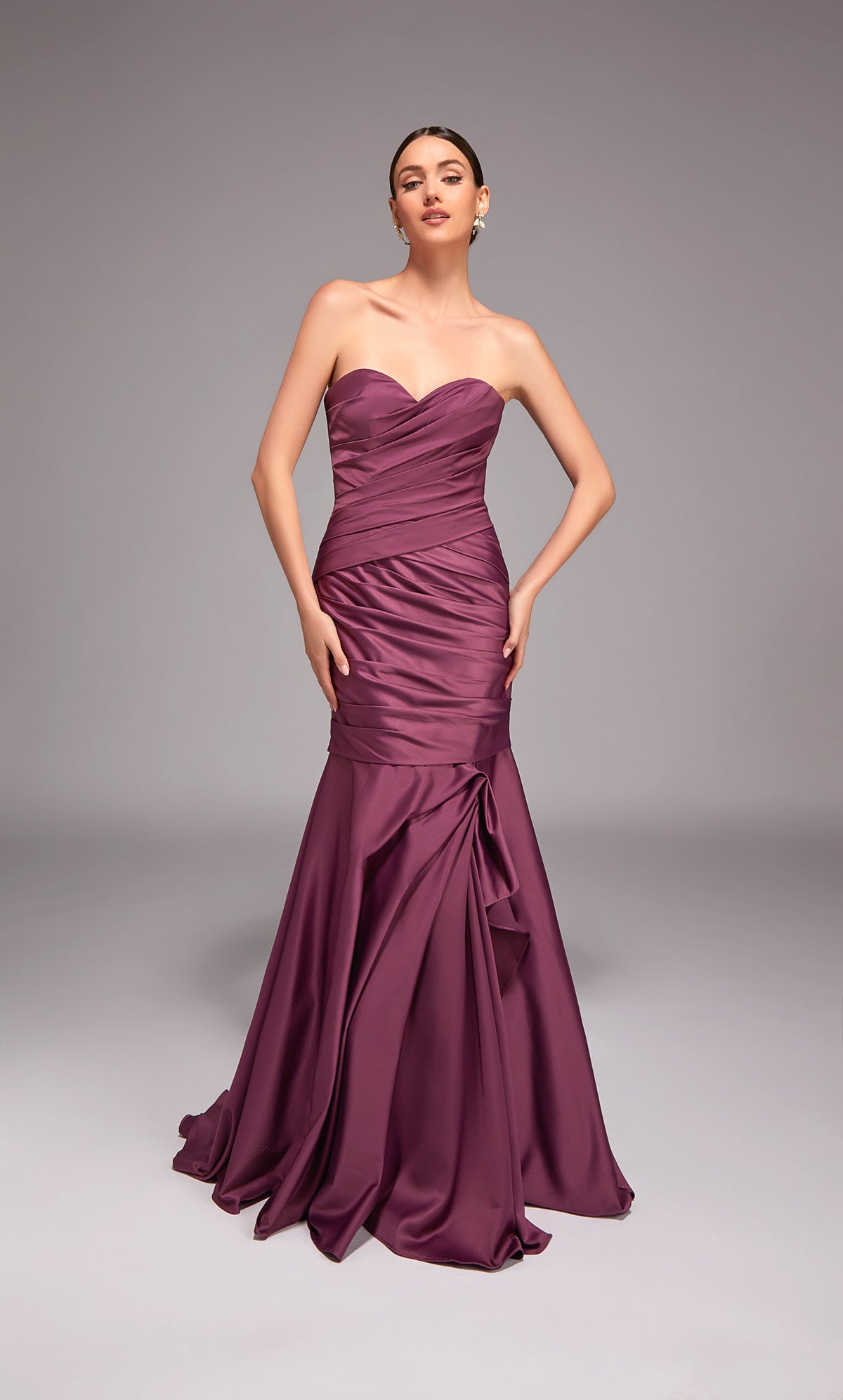 Alyce Paris 27836 어깨 목 라인에서 특별한 날 Ruched/Draped Mermaid Dress