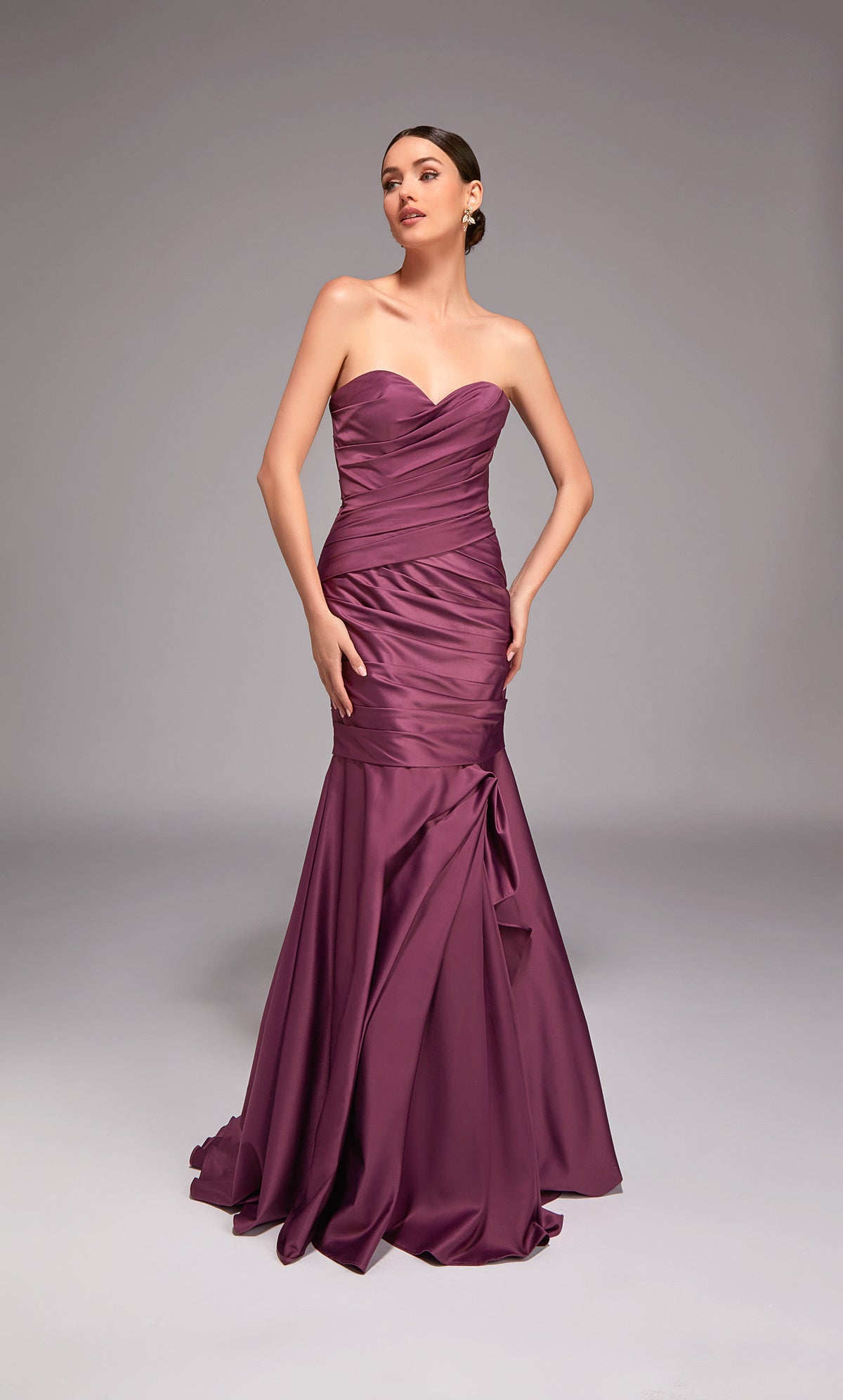 Alyce Paris 27836 어깨 목 라인에서 특별한 날 Ruched/Draped Mermaid Dress