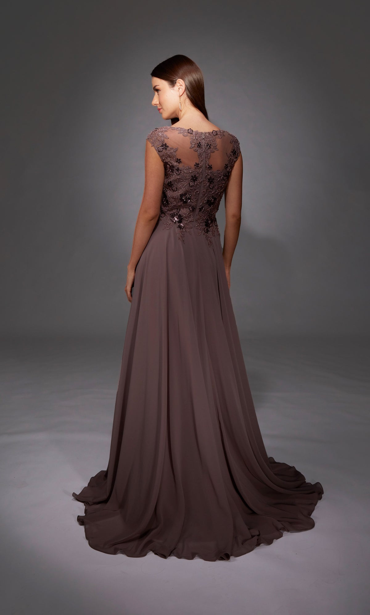 Alyce Paris 27842 Spezialanlässe Bootsausschnitt Zug fließendes Kleid