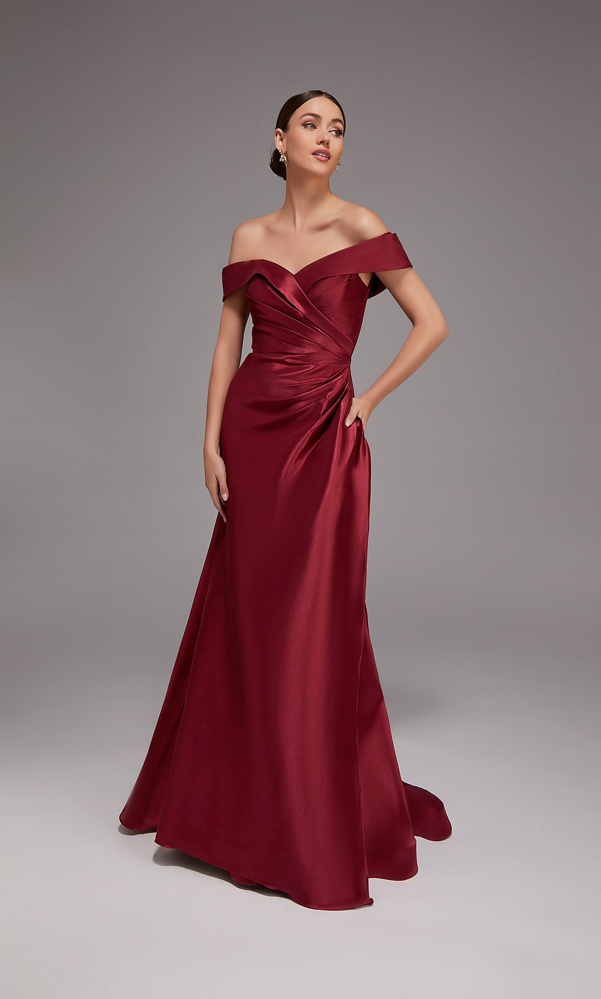 Alyce Paris 27857 Special Dishinling One Shoulder Neckline Ruched/Draped Straight Drest
