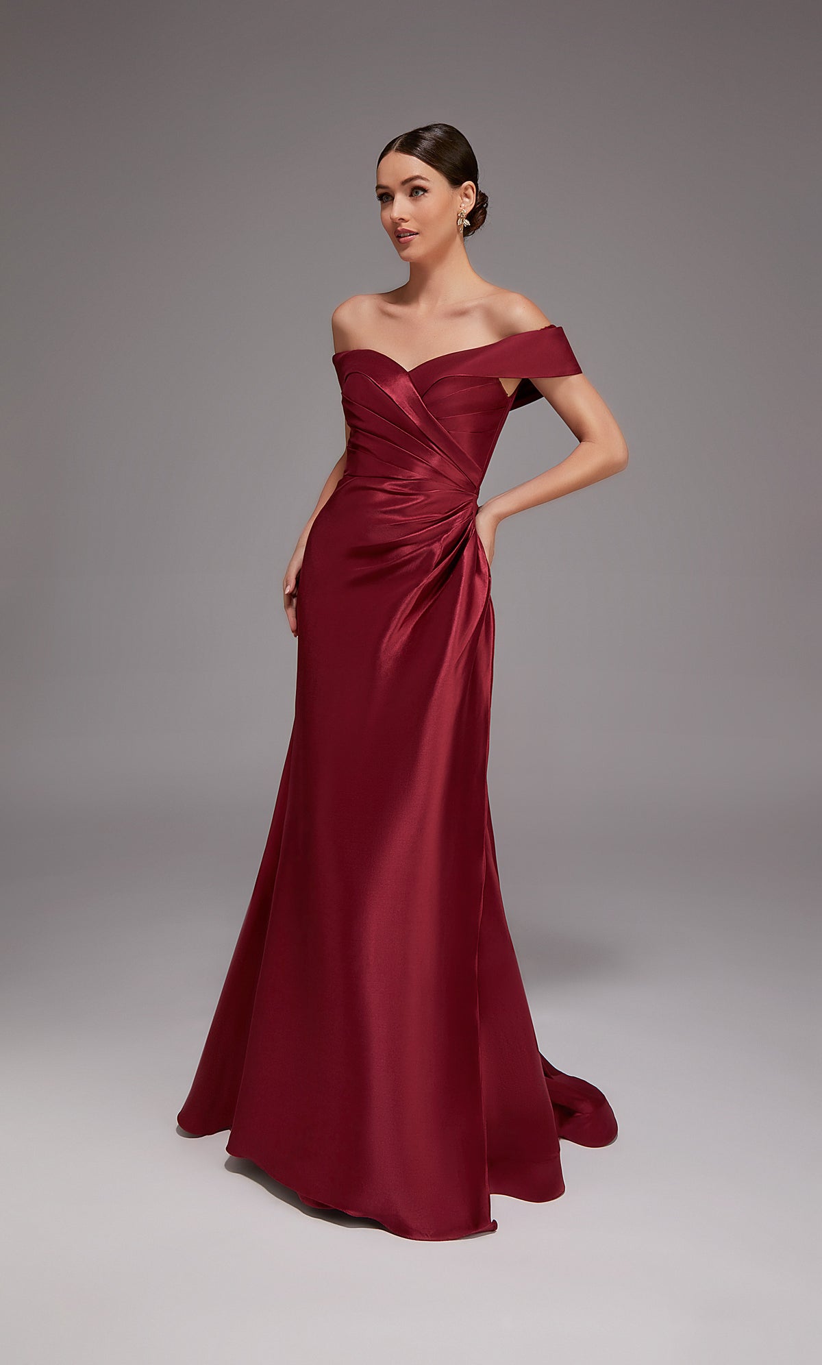 Alyce Paris 27857 Special Dishinling One Shoulder Neckline Ruched/Draped Straight Drest