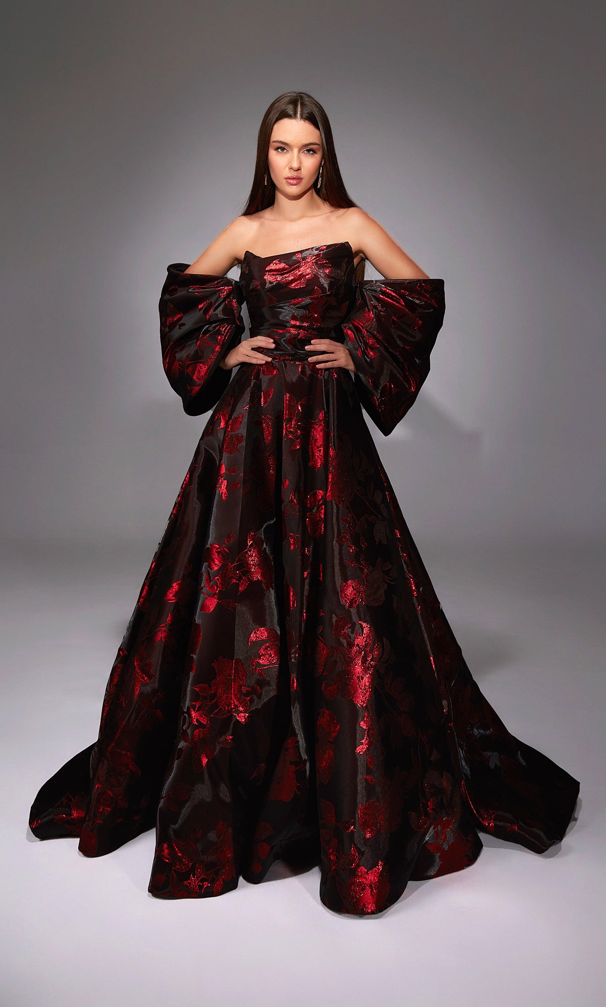 Alyce Paris 27862 Besonderer Anlass trägerloser Ausschnitt Zug Ein Linienkleid