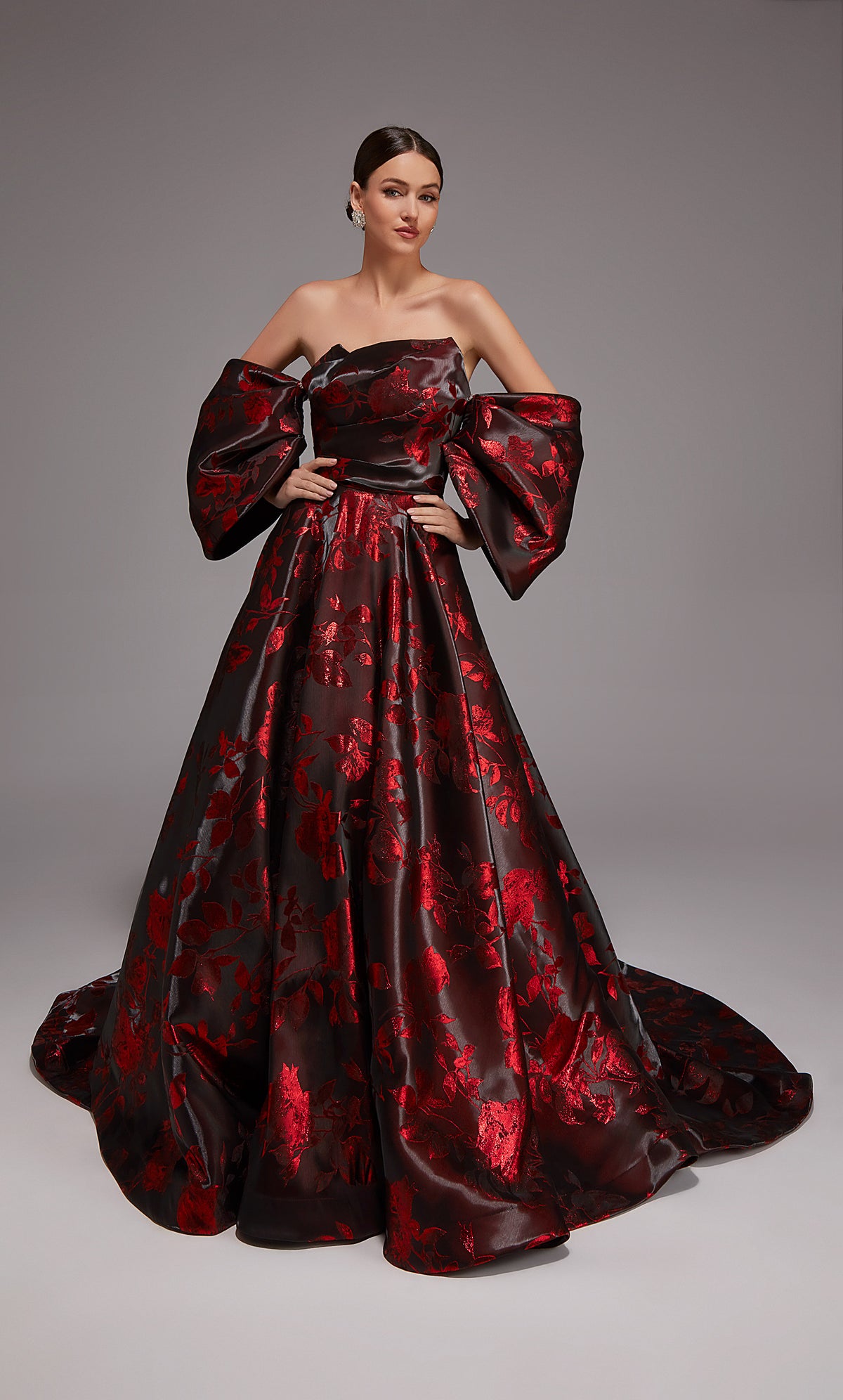 Alyce Paris 27862 Ocasião Especial de decote sem alças Treine um vestido de linha