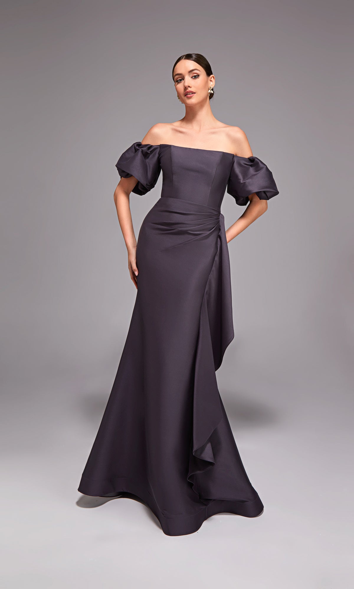 Alyce Paris 27863 Besonderer Anlass vom Schulterausschnitt Ruch/drapiert gerade Kleid