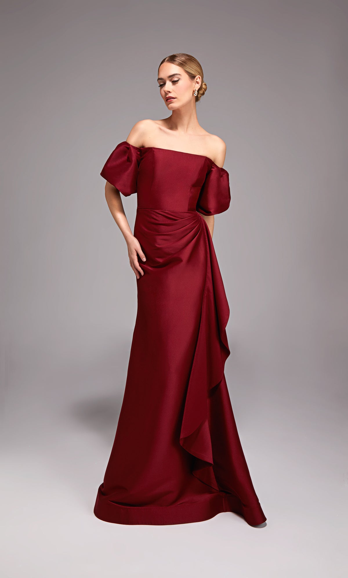 Alyce Paris 27863 Ocuidad especial fuera del hombro Ruchada/Drapeado Vestido recto