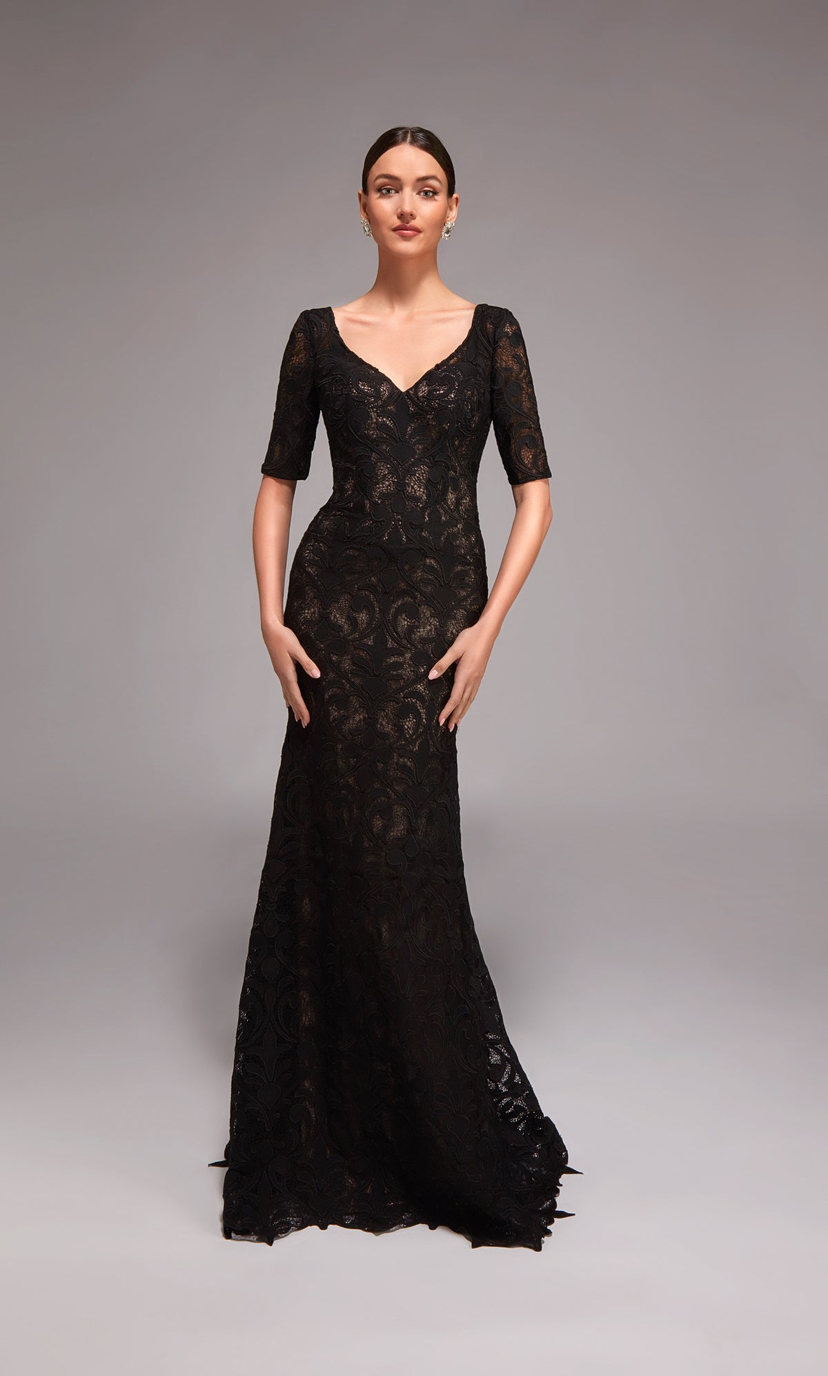 Alyce Paris 27871 Special Resercia V-Neckline 겸손한 인어 드레스