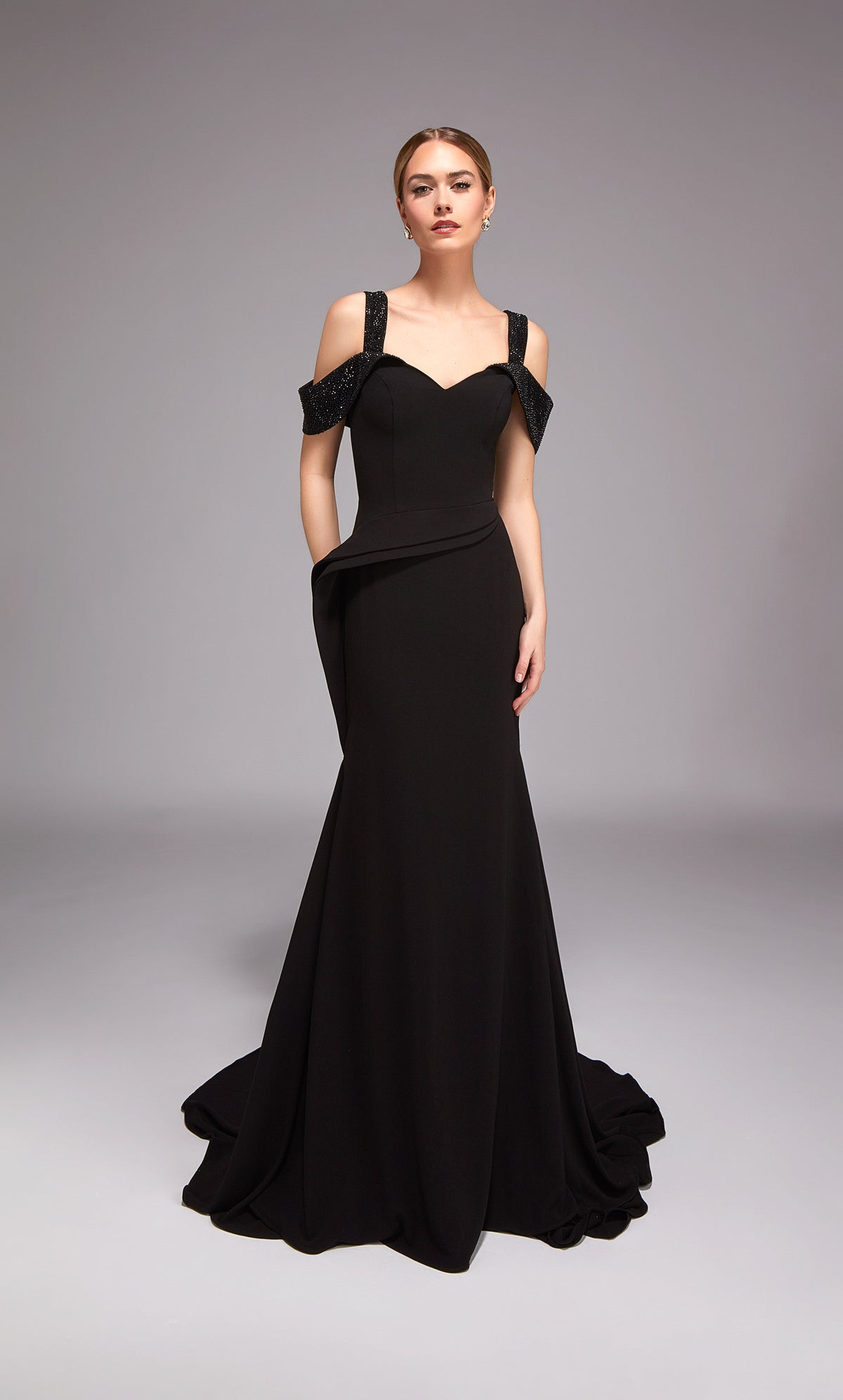 Alyce Paris 27878 Special Disherage Off The Shoulde Neckline Chic Mermaid Dress