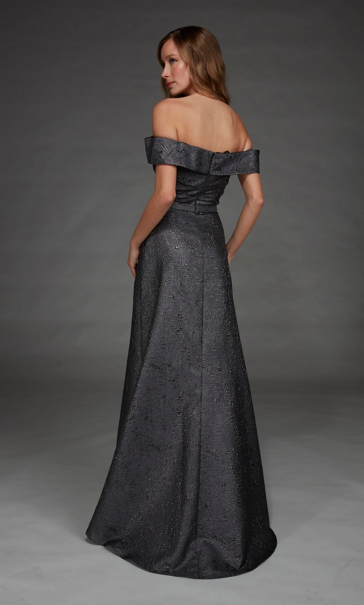 ALYCE Paris 27882 Special Occasion Off The Shoulder Neckline Ruched/draped A Line Dress
