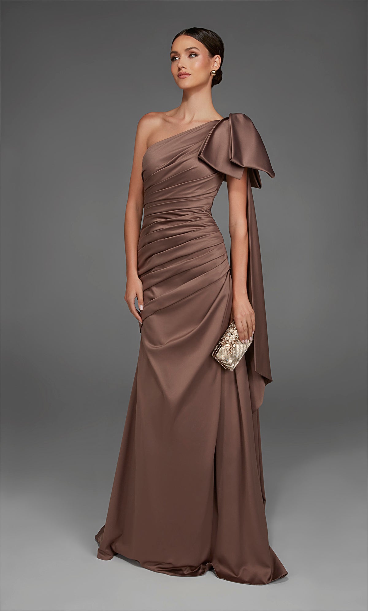 ALYCE Paris 27891 Special Occasion One Shoulder Neckline Ruched/draped A Line Dress