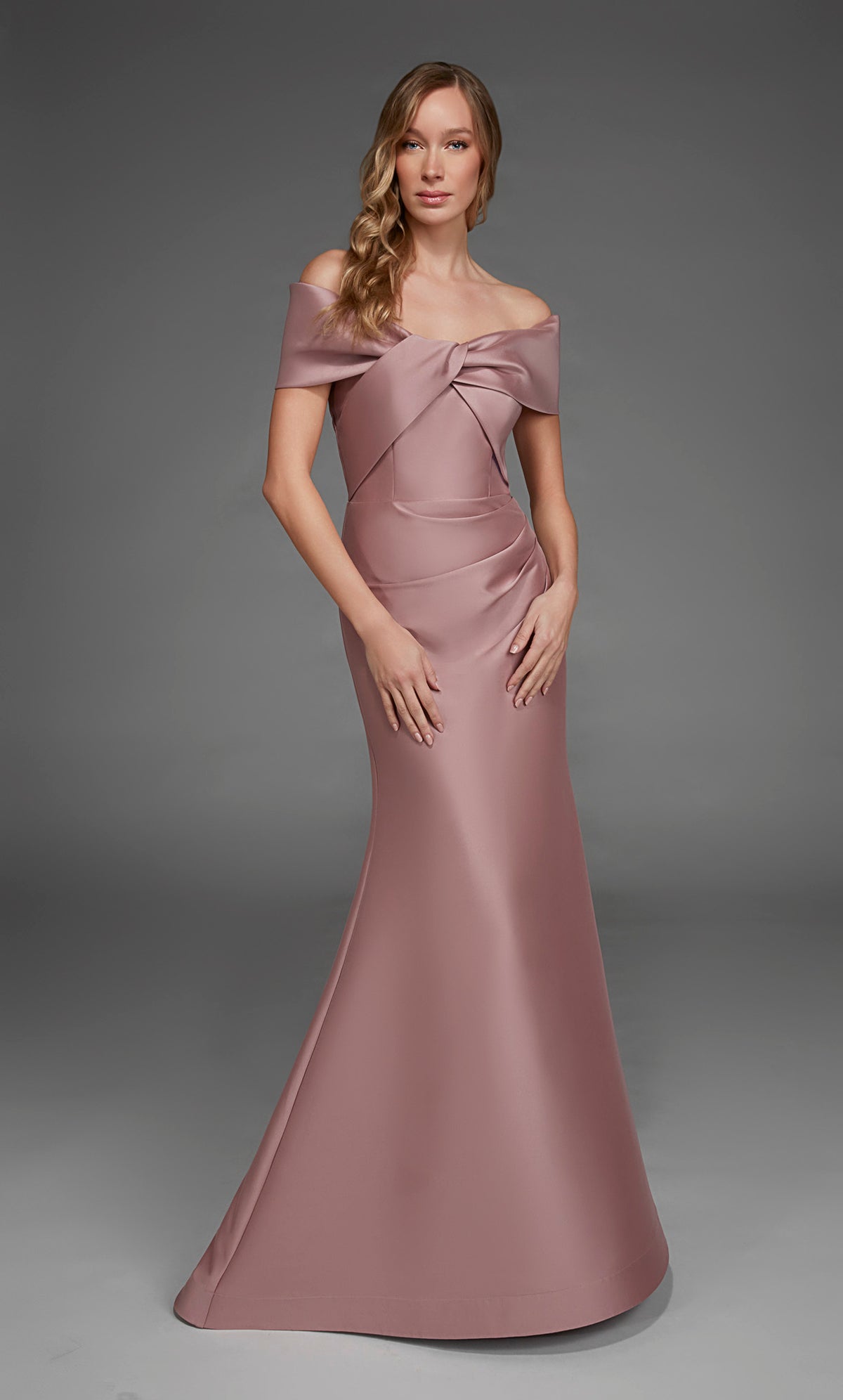 ALYCE Paris 27908 Special Occasion Off The Shoulder Neckline Plus Size Straight Dress