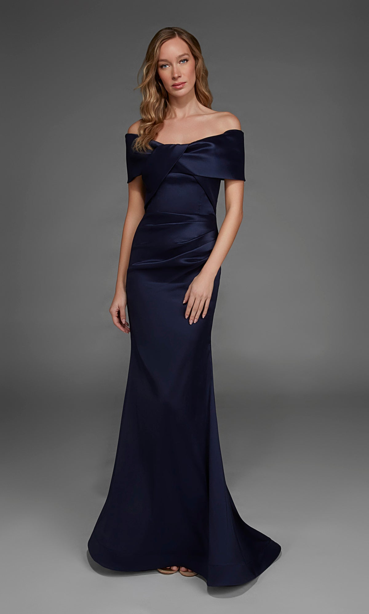 ALYCE Paris 27908 Special Occasion Off The Shoulder Neckline Plus Size Straight Dress