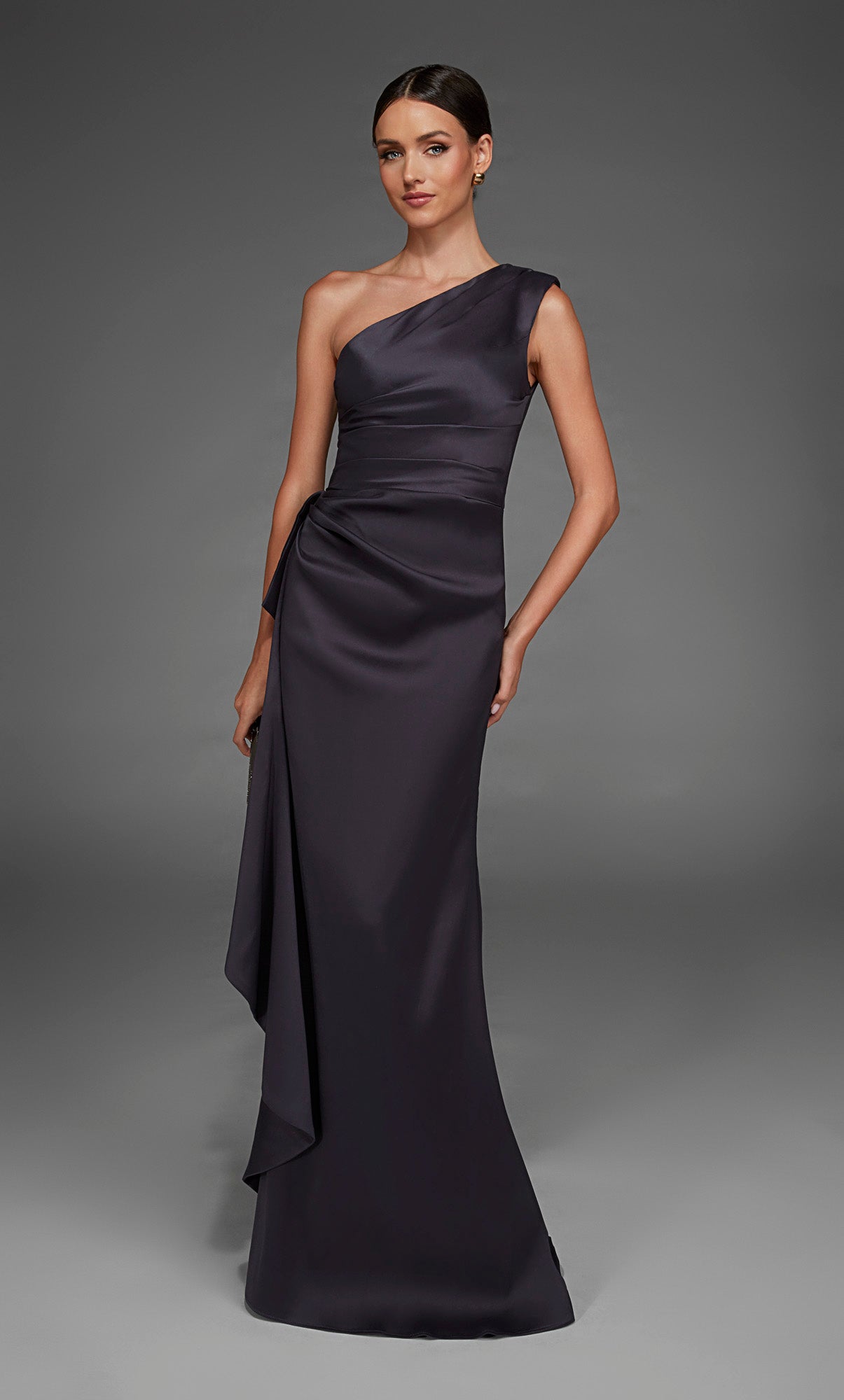 ALYCE Paris 27913 Special Occasion One Shoulder Neckline Elegant Straight Dress
