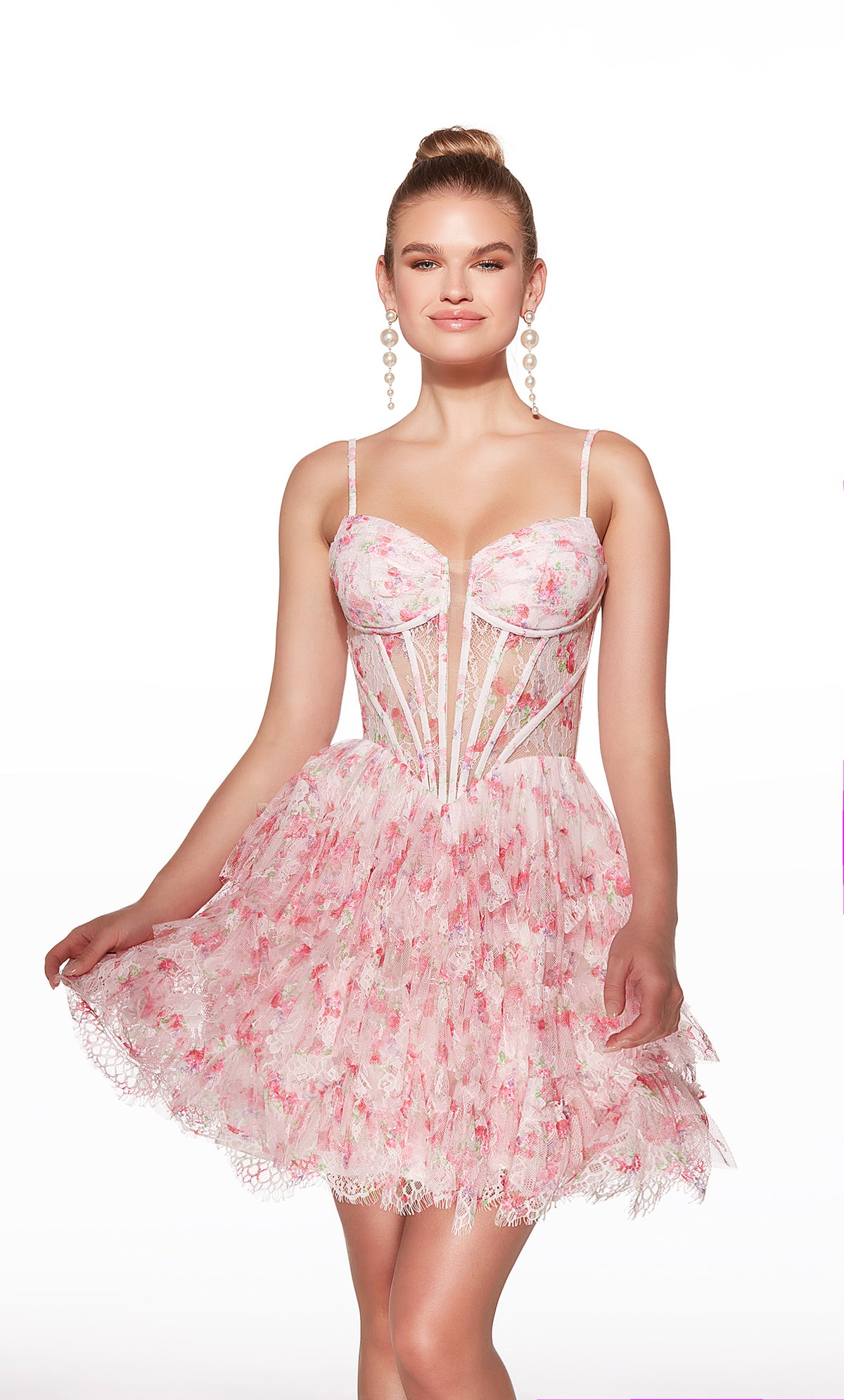 Alyce Paris 30009 Heimkehr kurzer Einsatz Corsett Ein Linienkleid