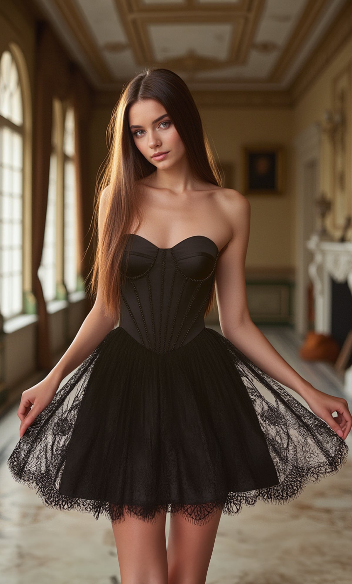 Alyce Paris 30011 Homecoming Short Strapless Neckline Corset A 라인 드레스