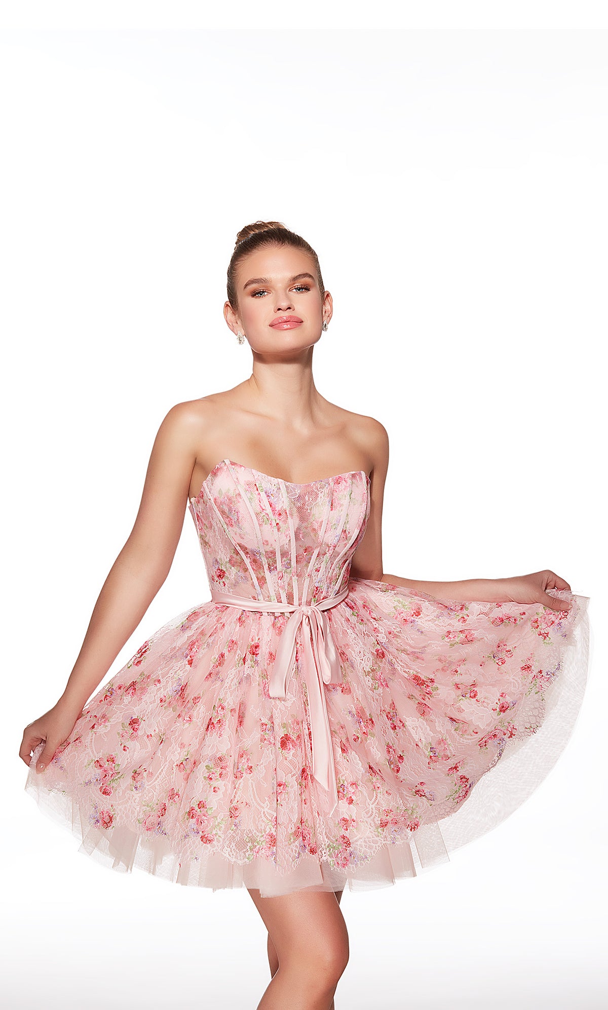 Alyce Paris 30019 Homecoming Scoop Scoop Squickline Corsé Vestido de plenitud mediana