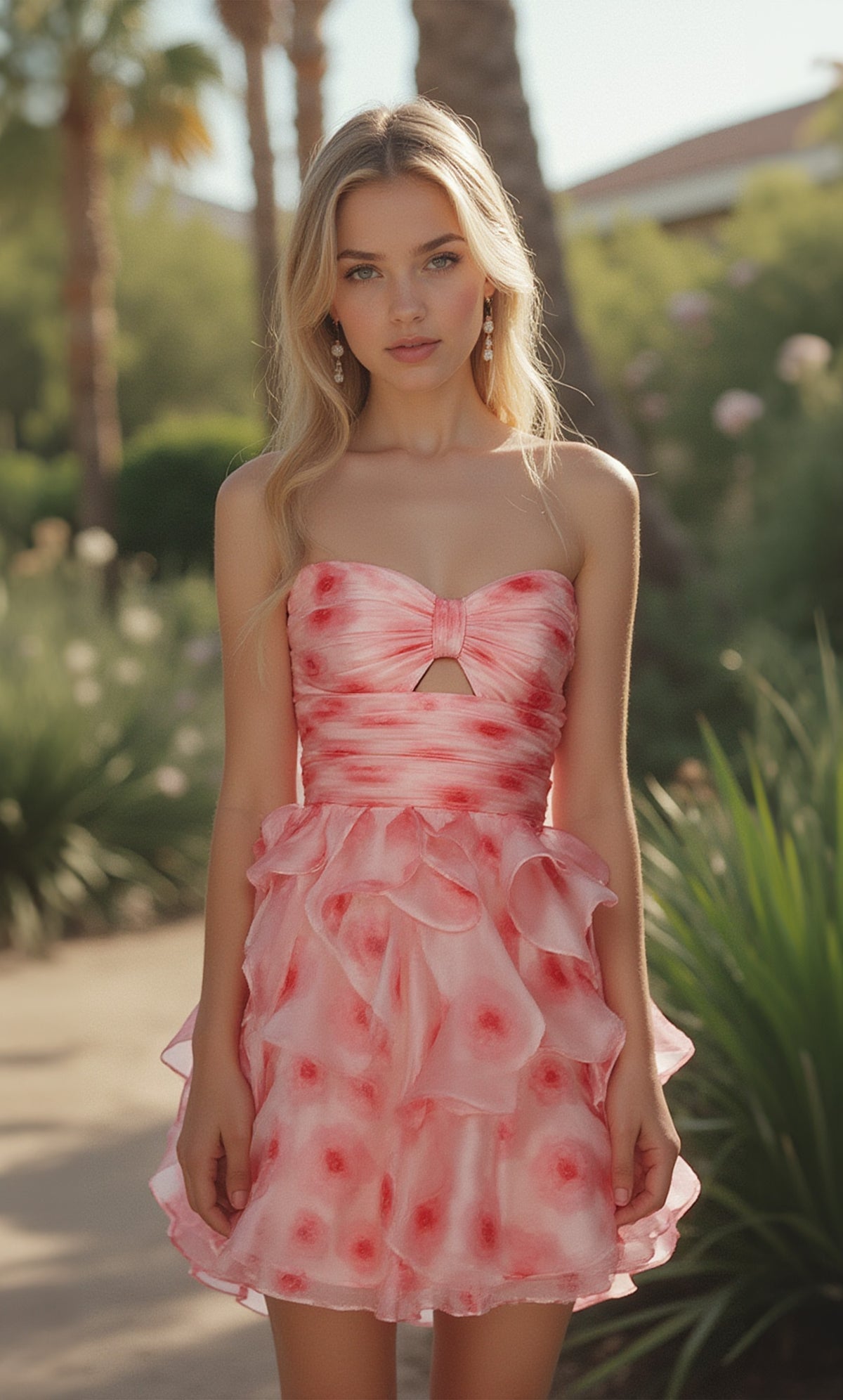 Alyce Paris 30023 Homecoming Short Cat Eye Noldleline Ruffles une robe de ligne